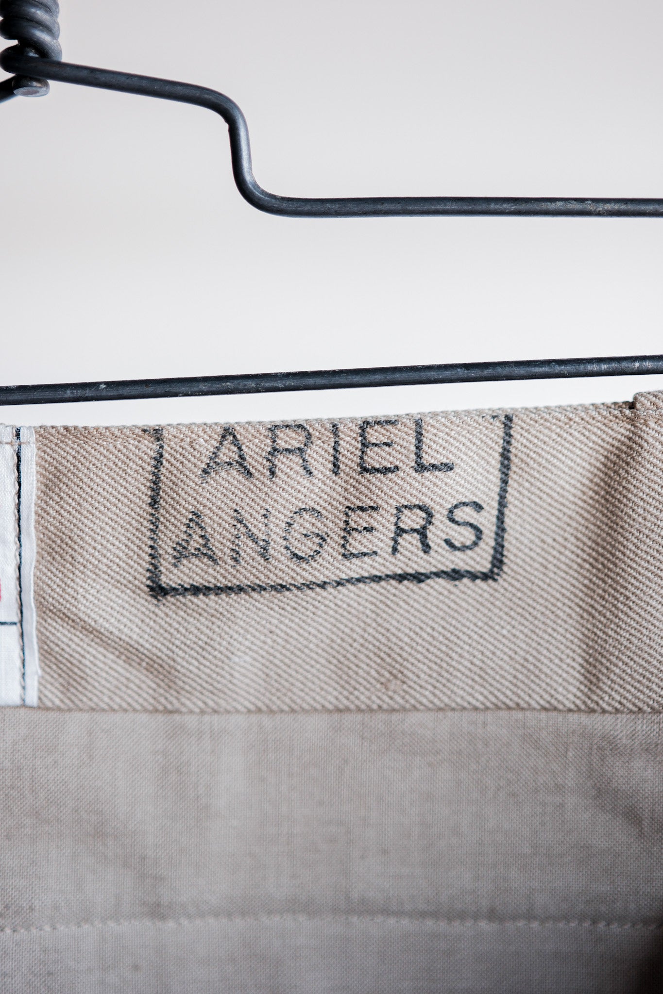 【~50's】French Army M52 Chino Trousers Size.12 "Dead Stock"