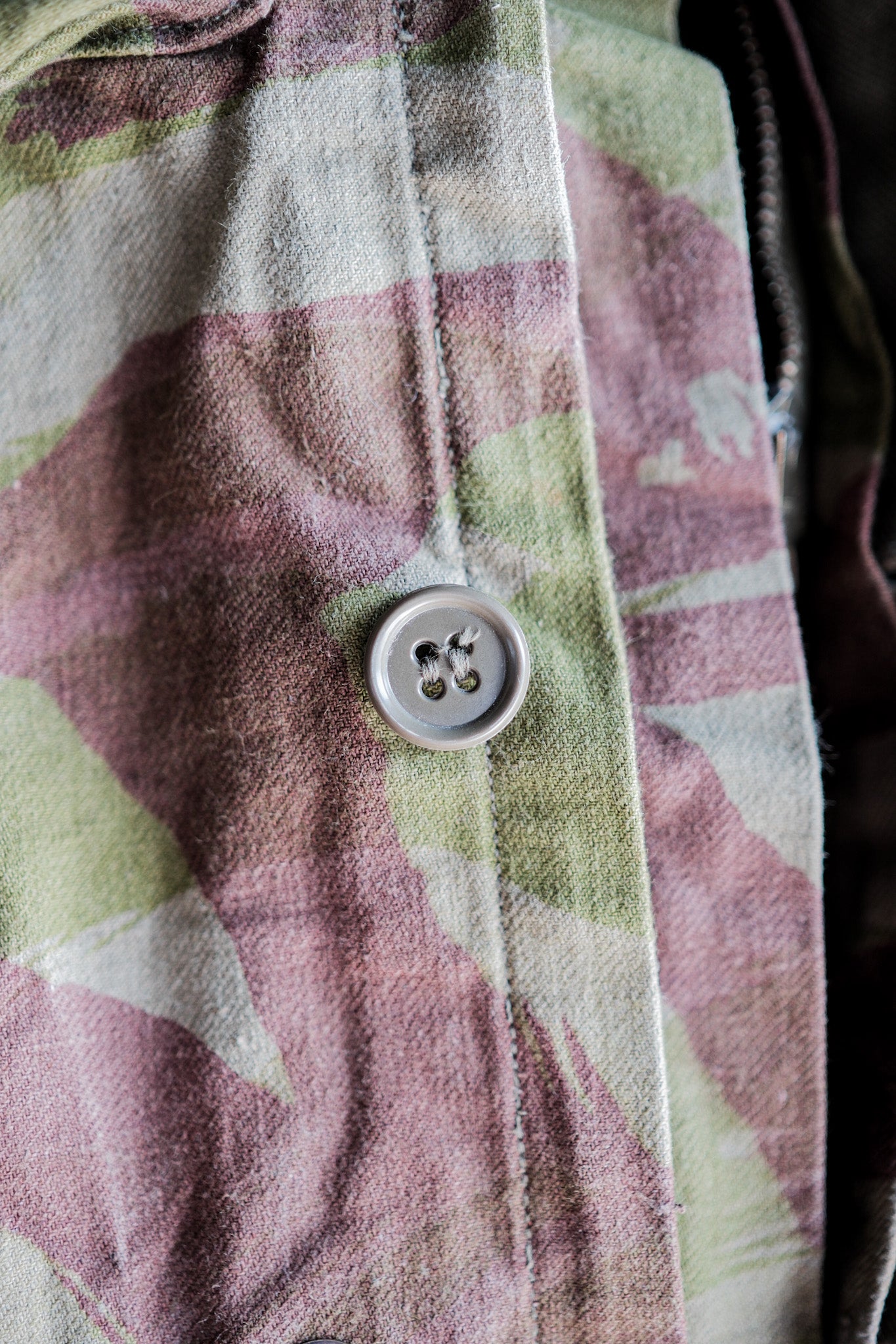 【~50's】French Army TAP47/52 Lizard Camouflage Paratrooper Jacket