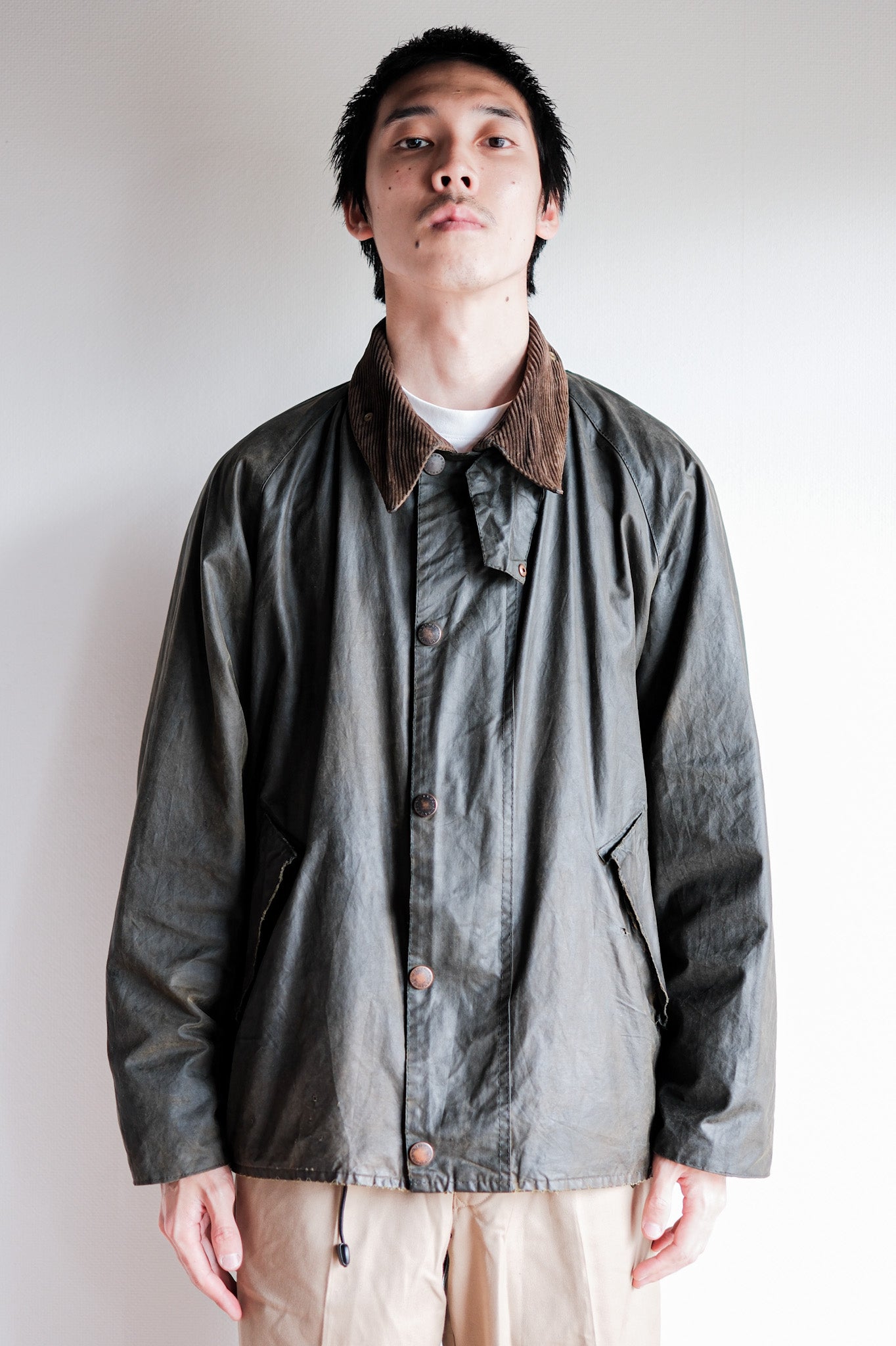 【~00's】Vintage Barbour "BEAULIEU JACKET" 3 Crest Size.42