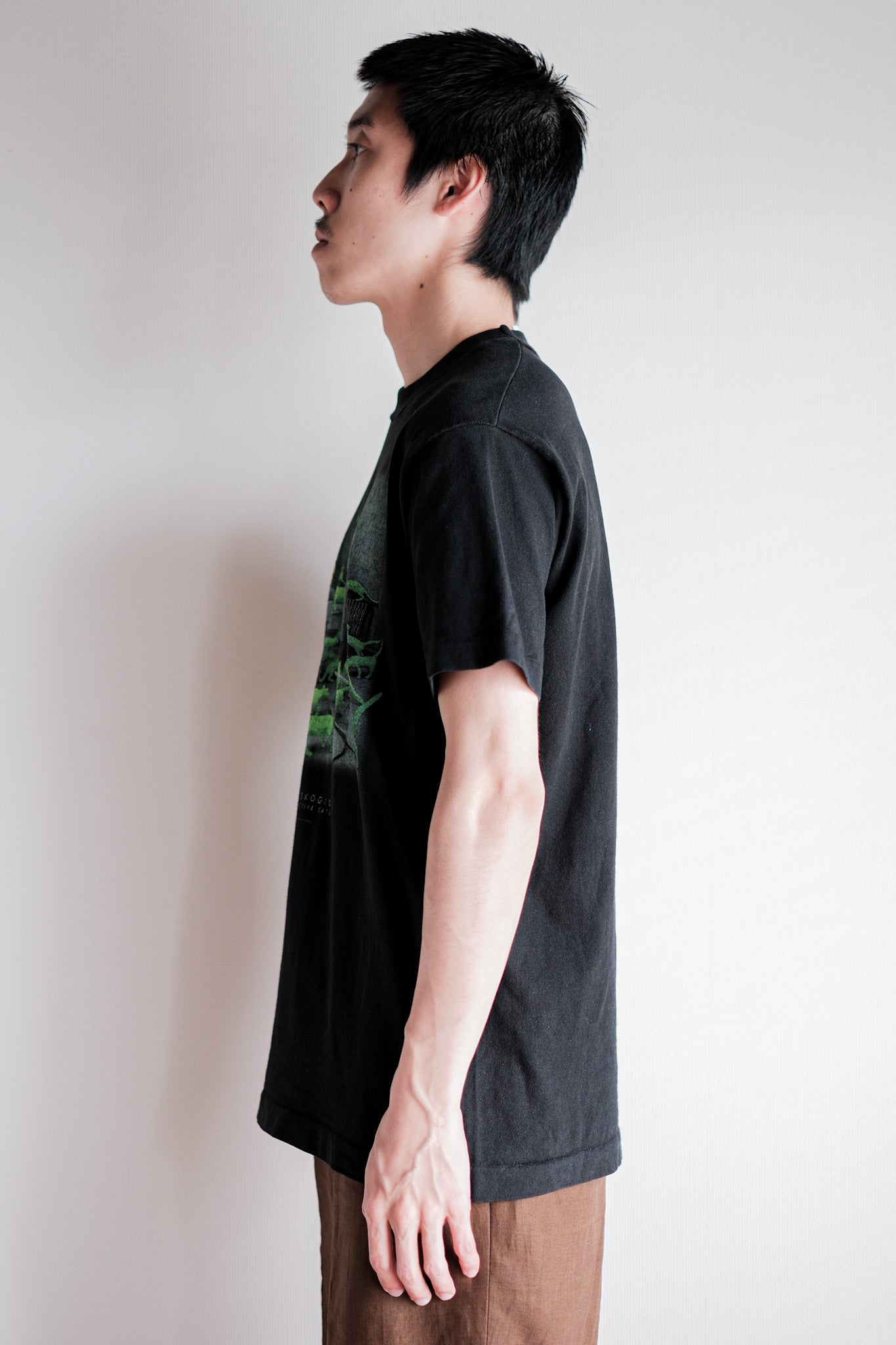 【~90's】Vintage Art Print T-shirt Size.M "Sandy Skoglund" "Radioactive Cats" "Made in U.S.A."