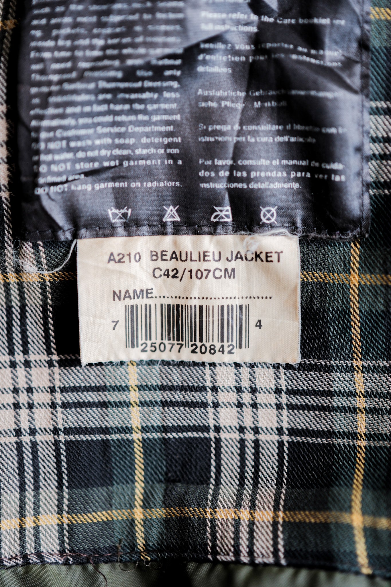 【~00's】Vintage Barbour "BEAULIEU JACKET" 3 Crest Size.42