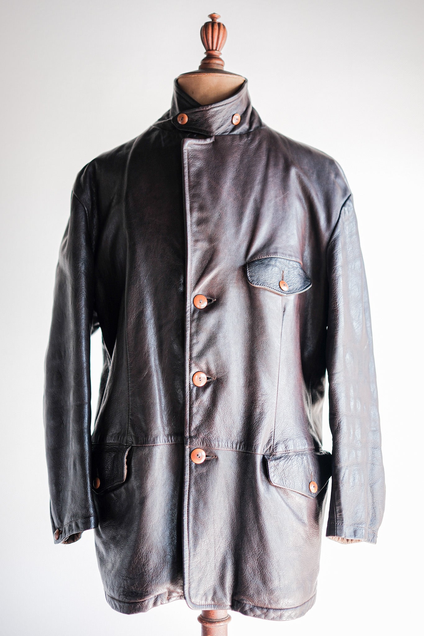 【~80’s】Old C.P.Company Leather Jacket Size.48