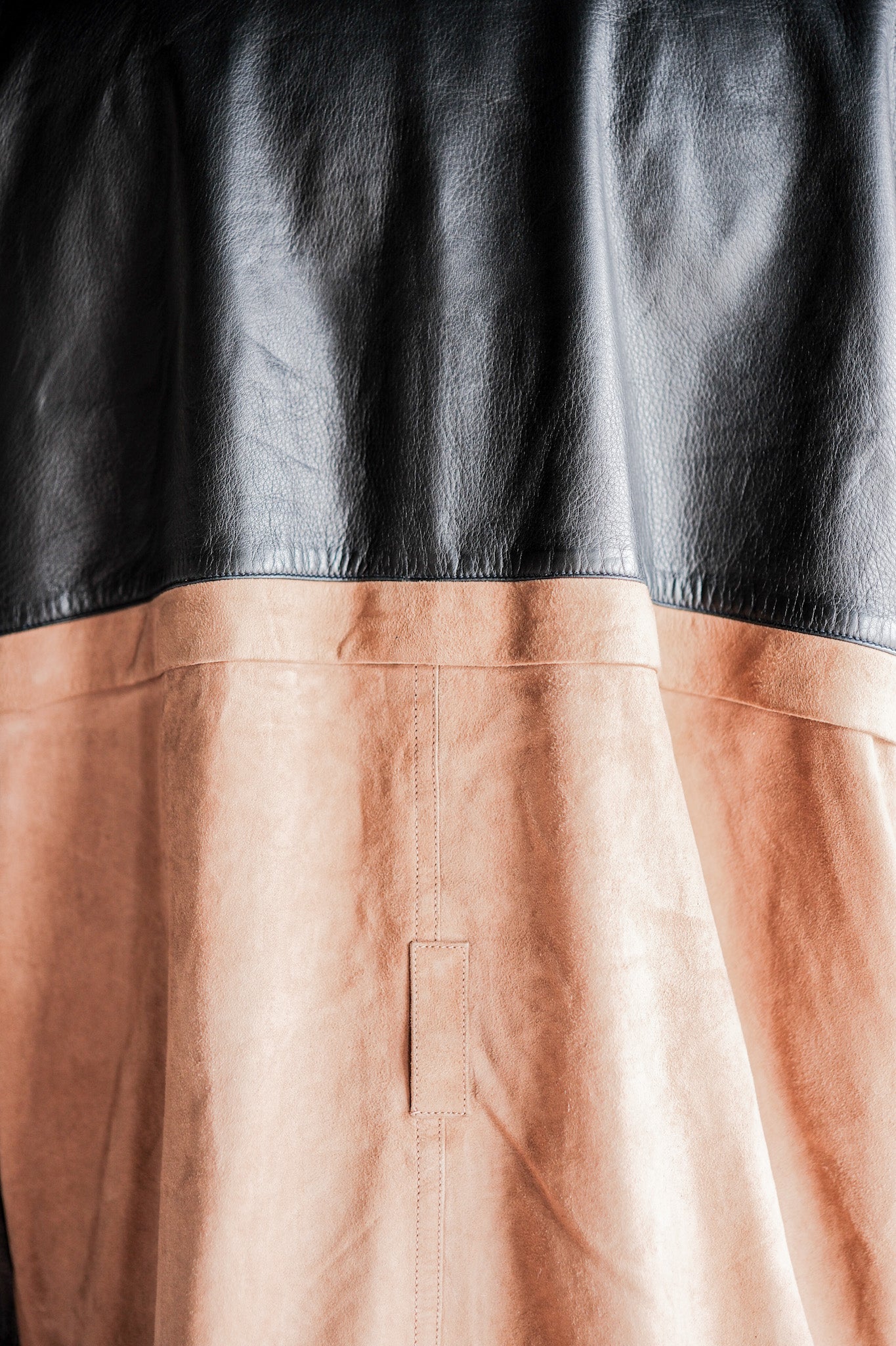 【~70’s】Old GUCCI 2 Tone Leather Jacket Size.50