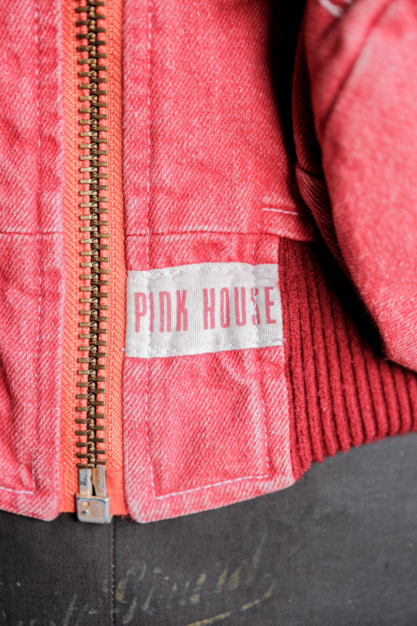 【~90's】Old PINK HOUSE Red Denim Blouson