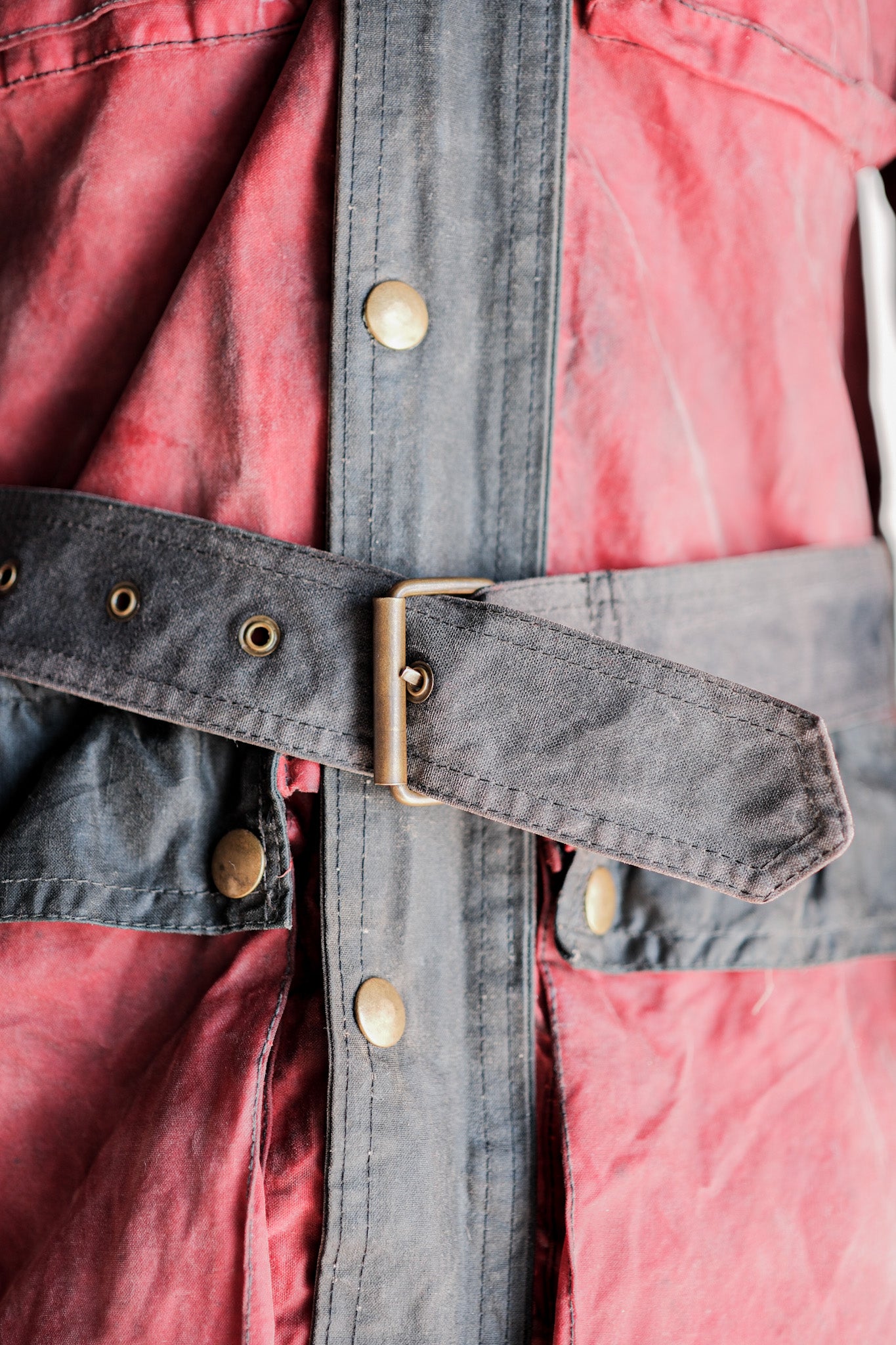 【~70's】Vintage Belstaff 2 Tone Red Waxed Jacket “TRIALMASTER" “Custom Order”