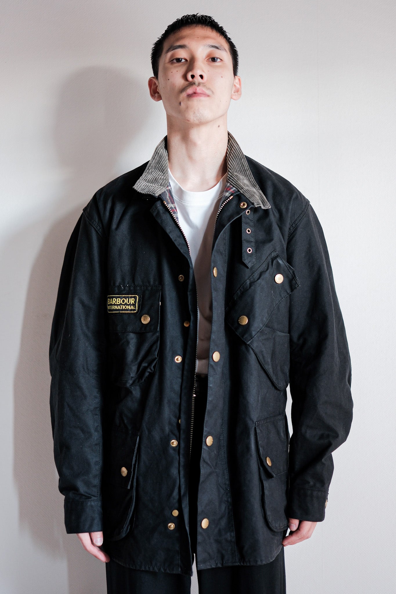 【~90's】Vintage Barbour "INTERNATIONAL SUIT" 3 Crest Size.44