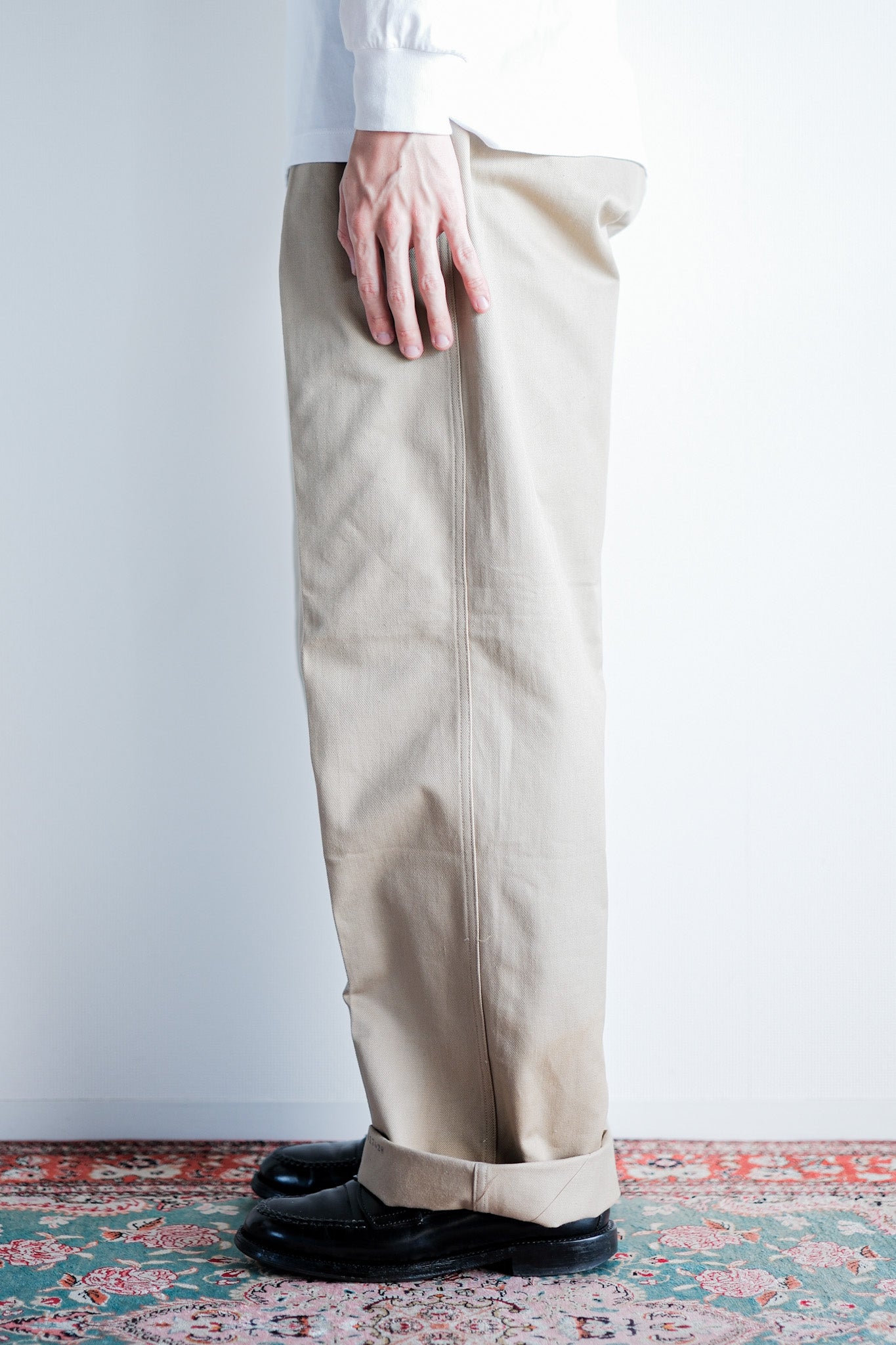 【~60's】French Army M52 Chino Trousers Size.32 "Dead Stock"