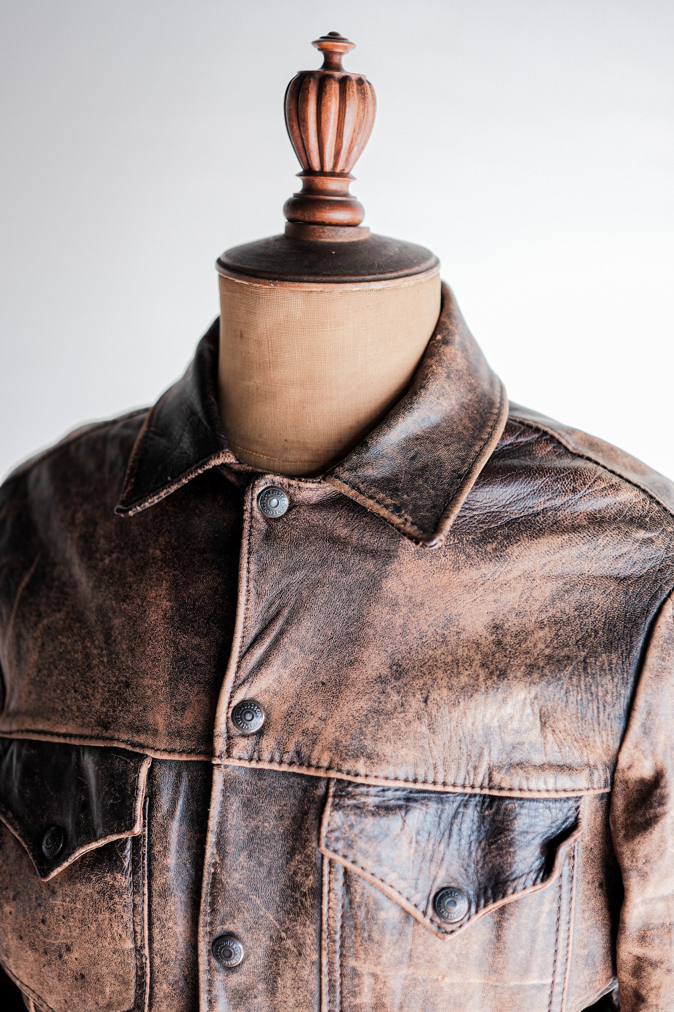 【~50’s】Vintage Levi’s Leather Jacket "Short Horn"