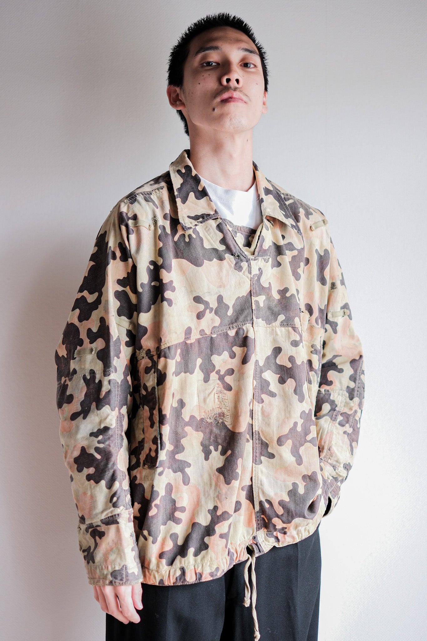 【~50's】Czechoslovakian Army Dubaky Camouflage Reversible Smock