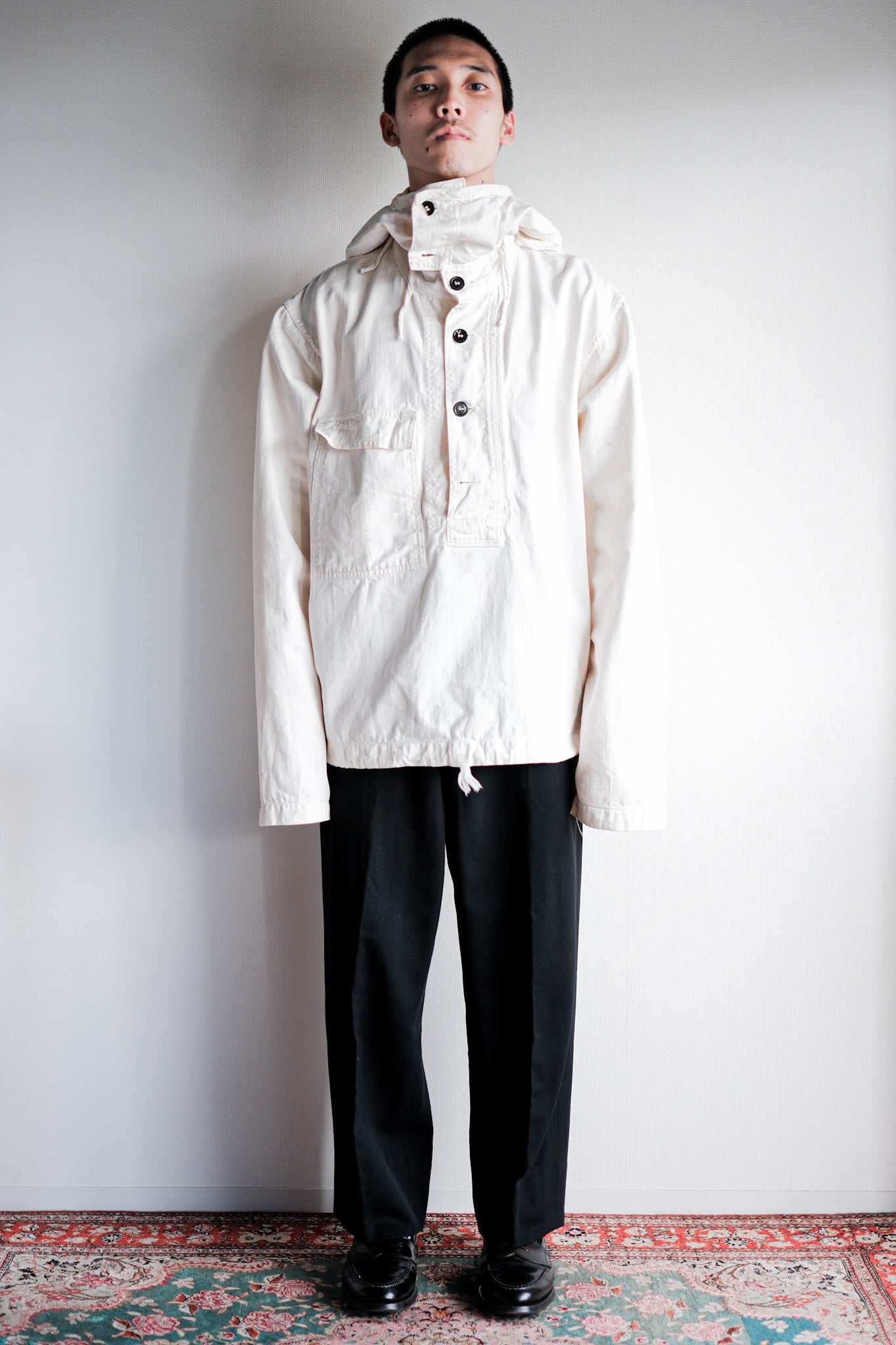 【~40's】U.S.NAVY Salvage Parka Size.M "Early Type"