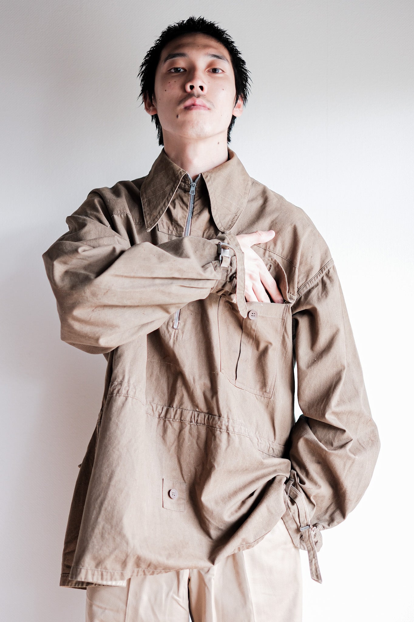 【~40's】German Army M42 Gebirgsjäger Reversible Windbluse "1st Type" "Original Modified"