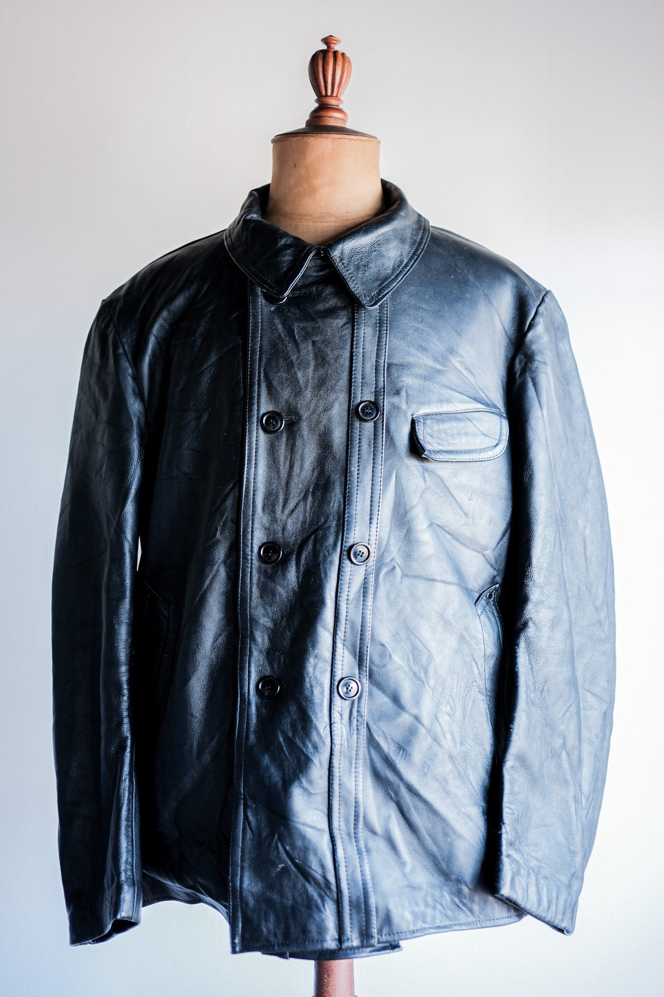 【~70's】French Vintage Le Corbusier Leather Work Jacket