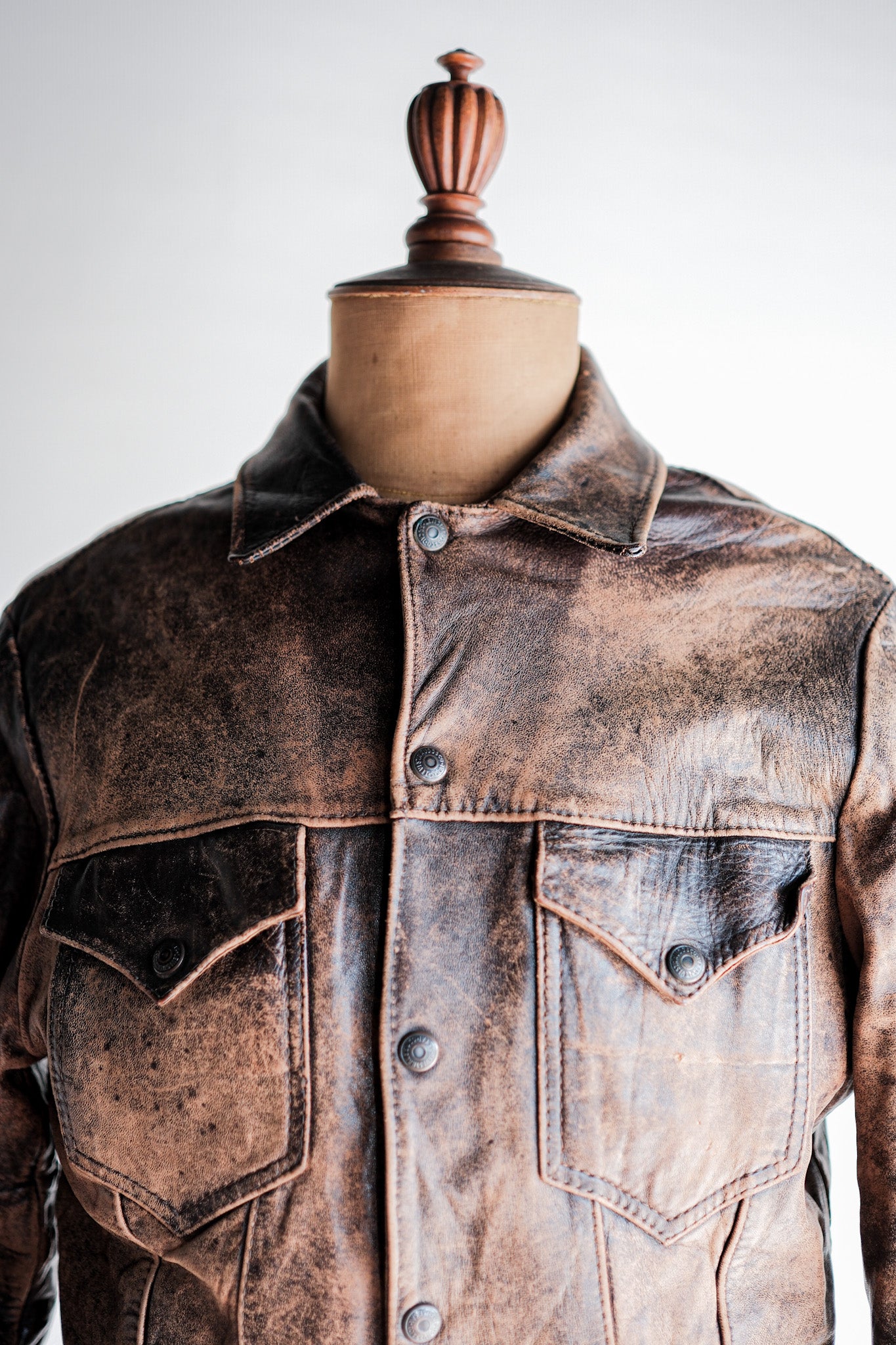 【~50’s】Vintage Levi’s Leather Jacket "Short Horn"