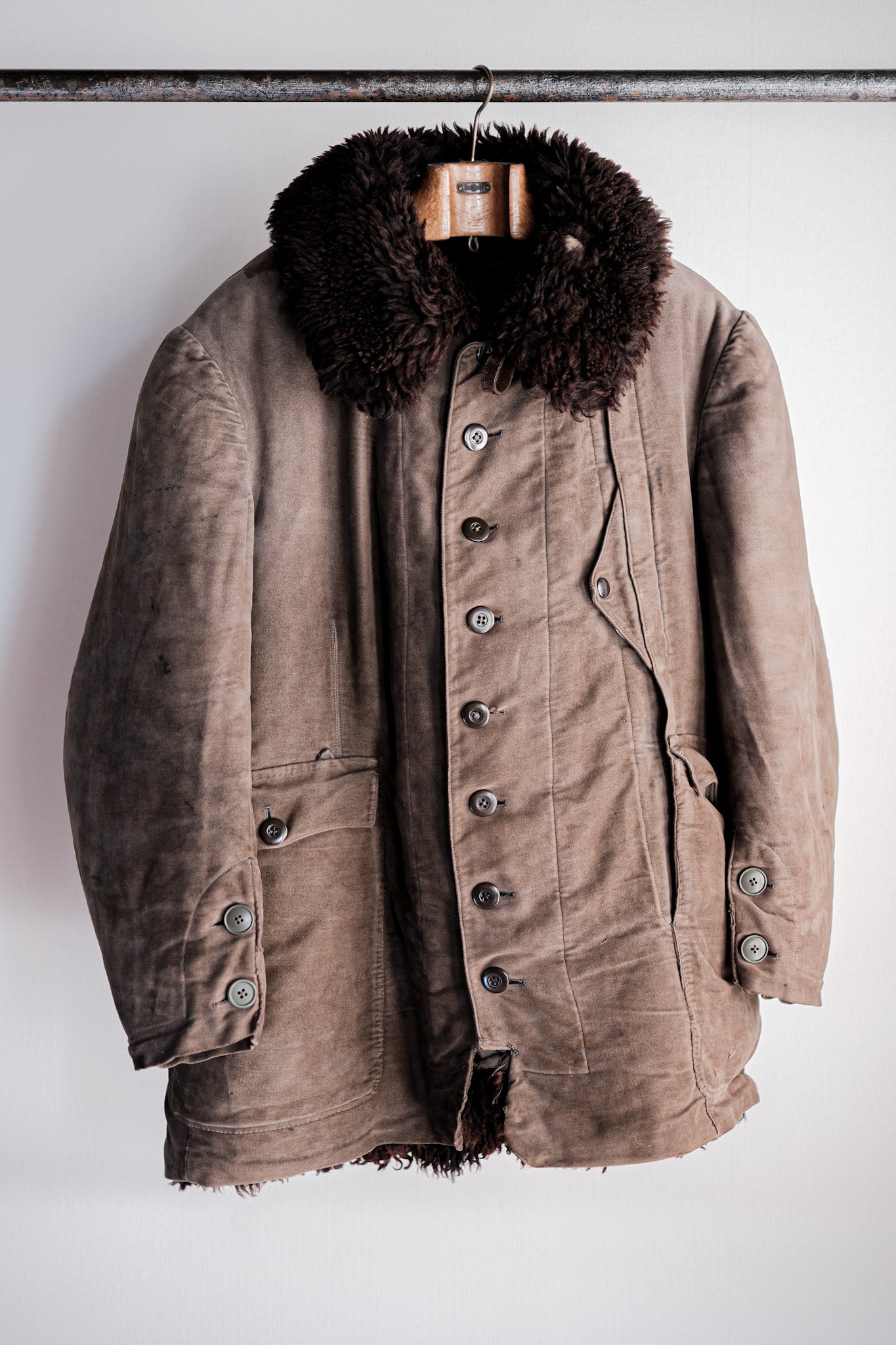 【~40's】WWⅡ German Air Force Winter Flight Jacket "Luftwaffe"