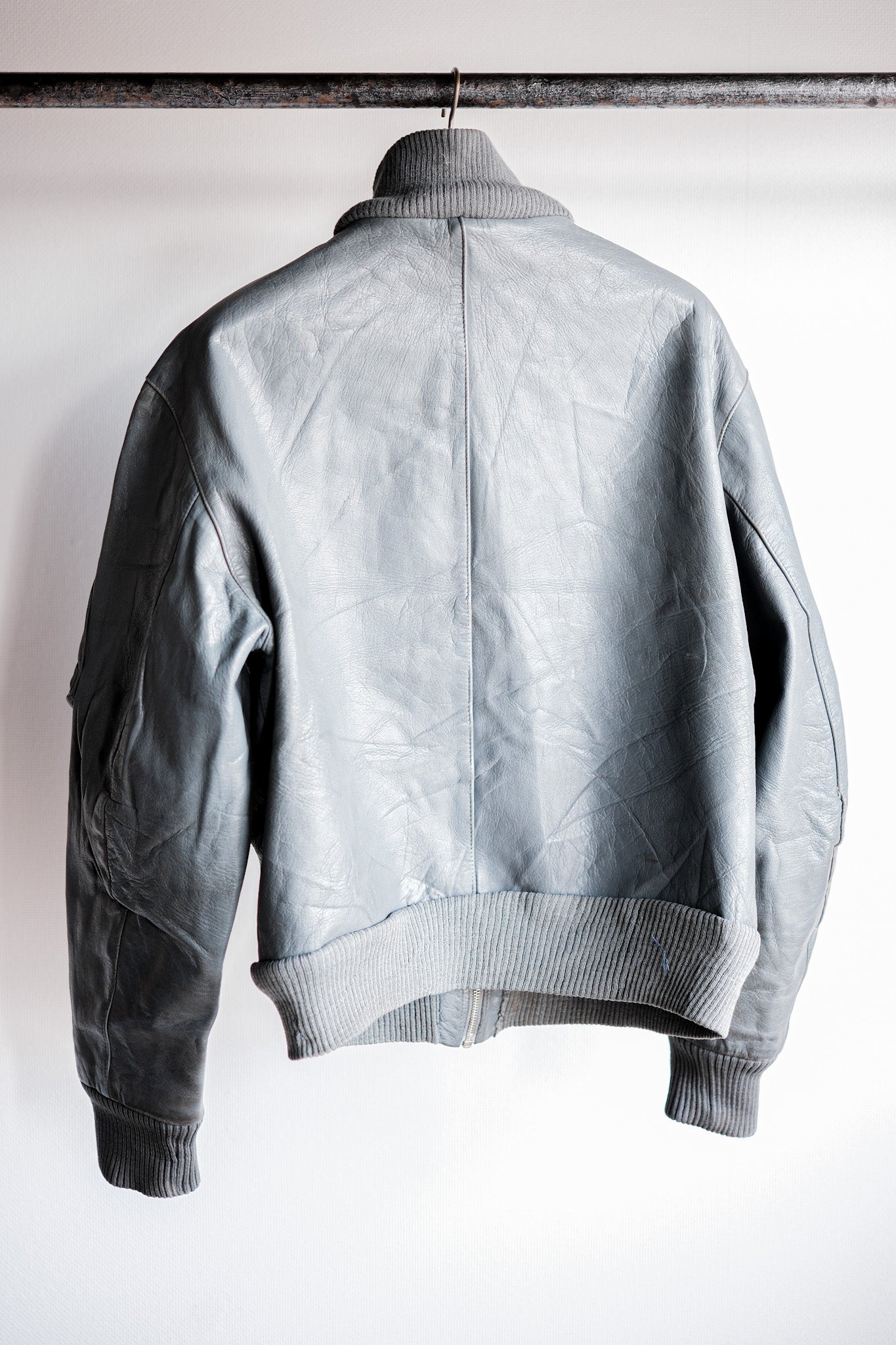 【~70’s】West German Air Force Pilot Leather Jacket Size.13