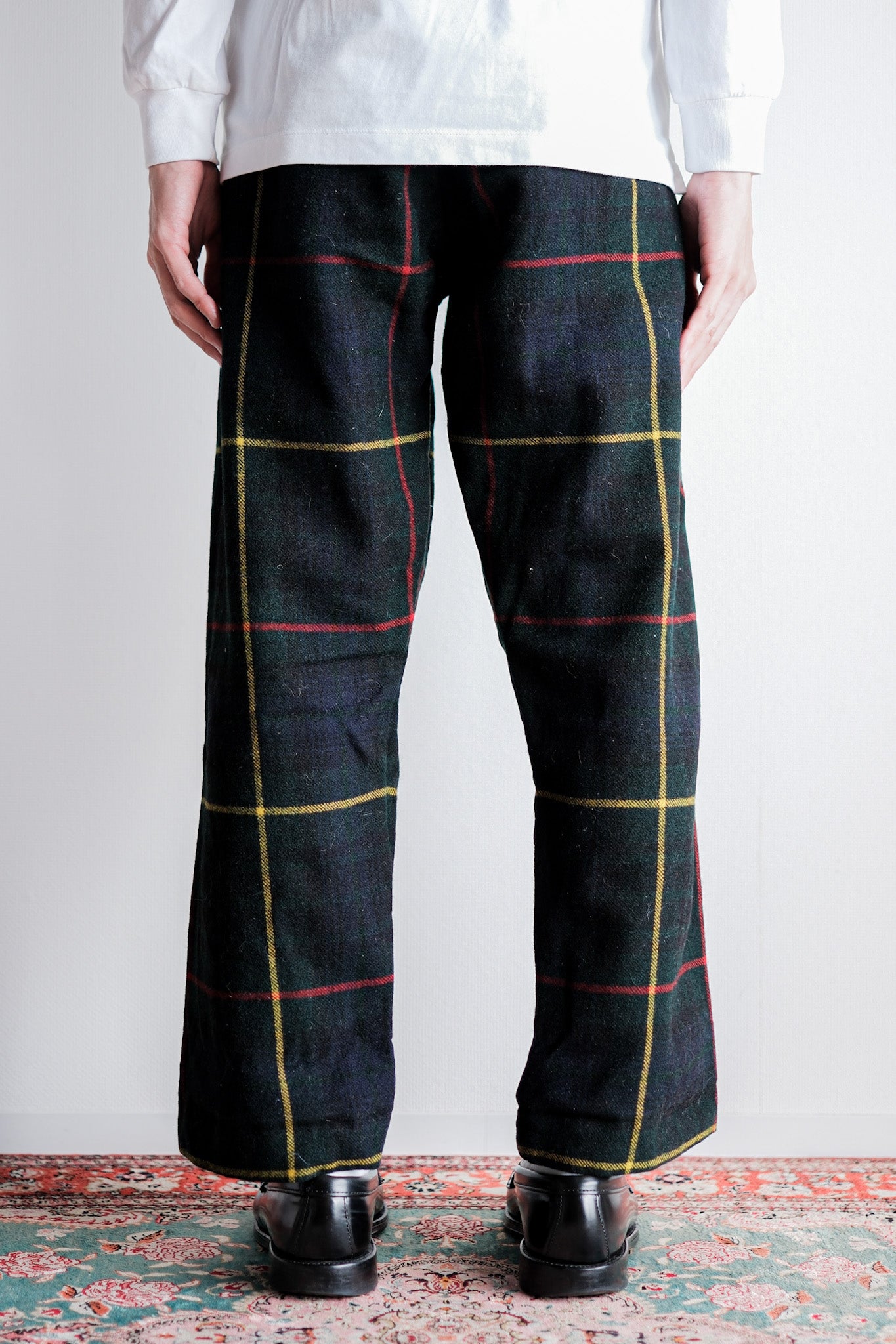 【~60's】Scottish Military Ceremony Wool Trousers Size.9