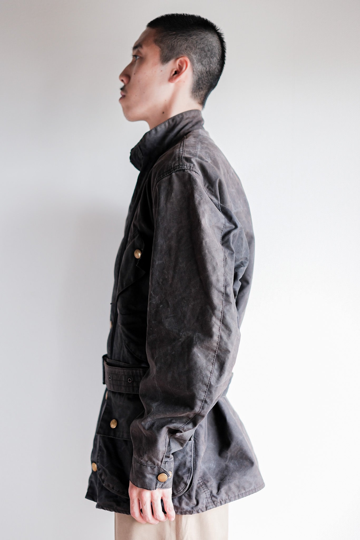 【~90's】Vintage Barbour "BEACON JACKET" 3 Crest "Unusual Lining"