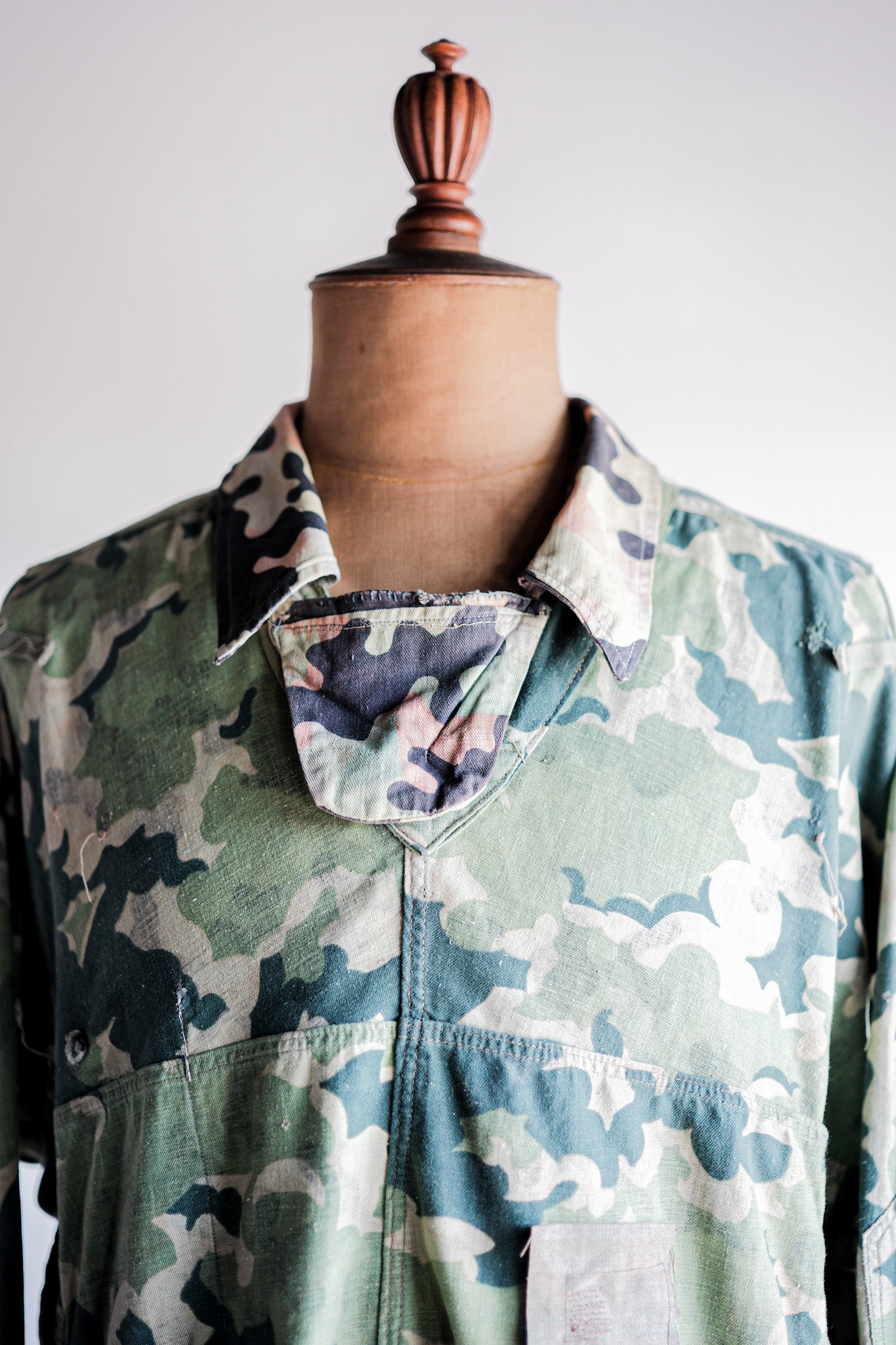 【~50's】Czechoslovakian Army Dubaky Camouflage Reversible Smock