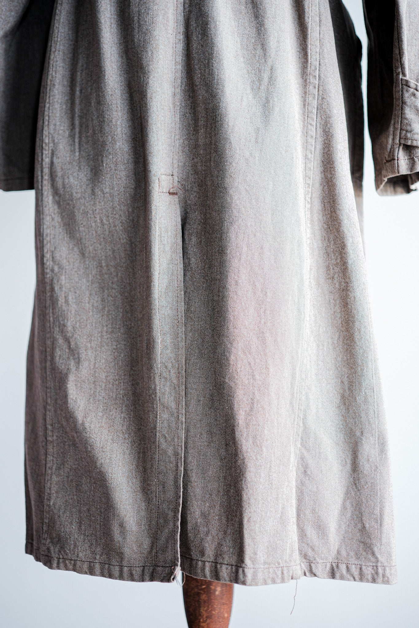 【~40's】French Vintage Brown Chambray Atelier Coat “Dead Stock”