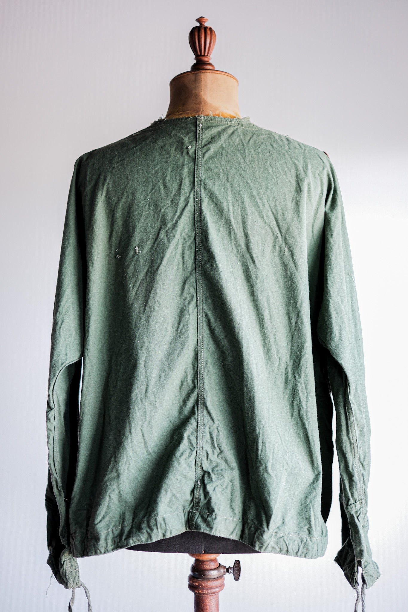 【~50's】Czechoslovakian Army Green Cotton Smock