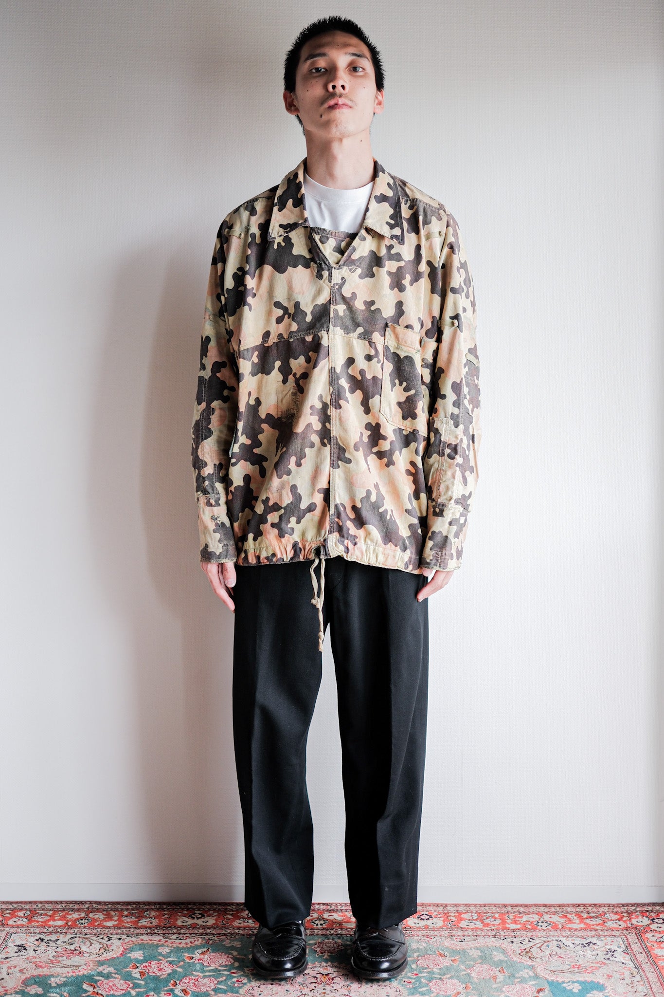 【~50's】Czechoslovakian Army Dubaky Camouflage Reversible Smock