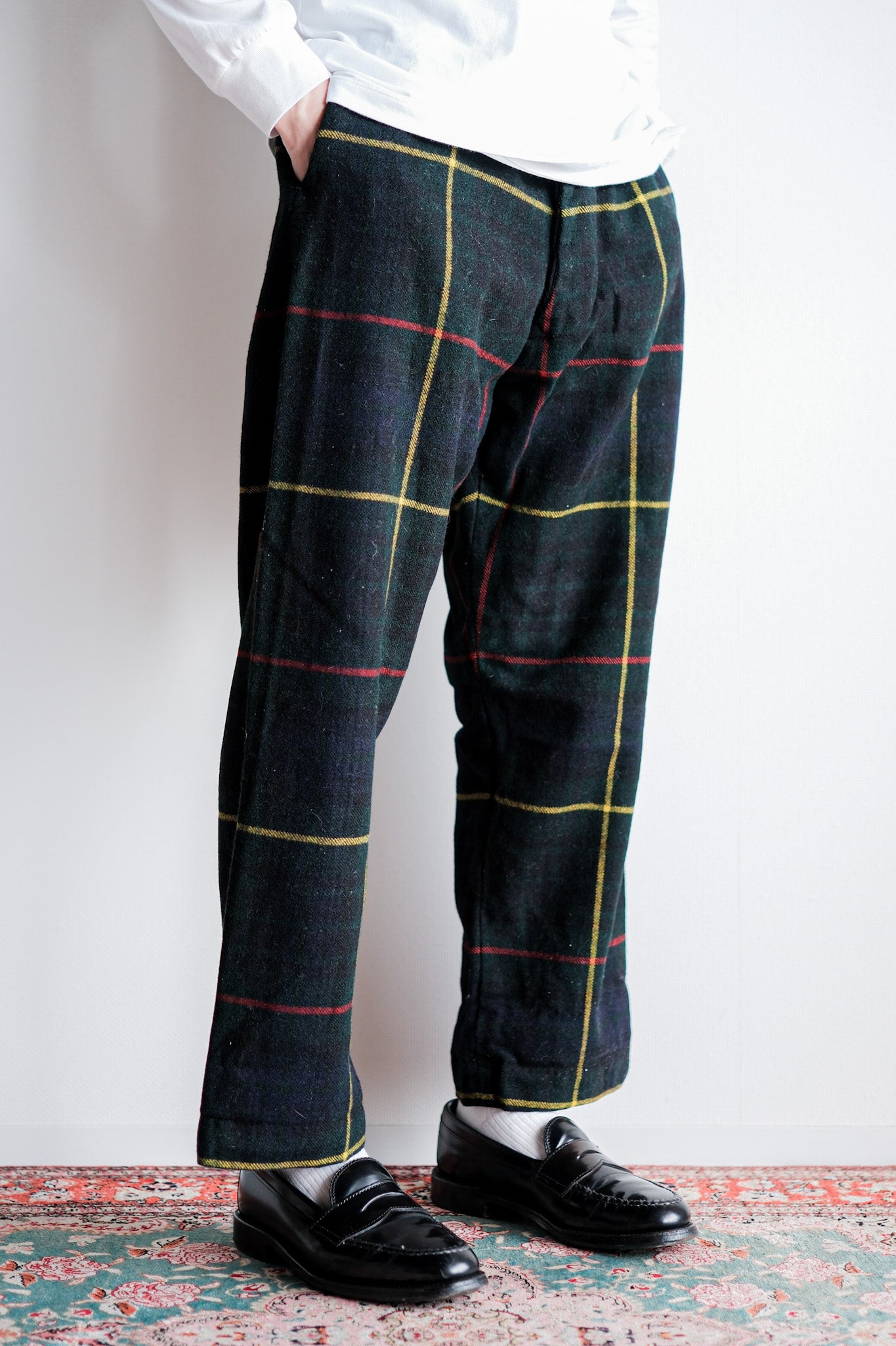 【~60's】Scottish Military Ceremony Wool Trousers Size.9