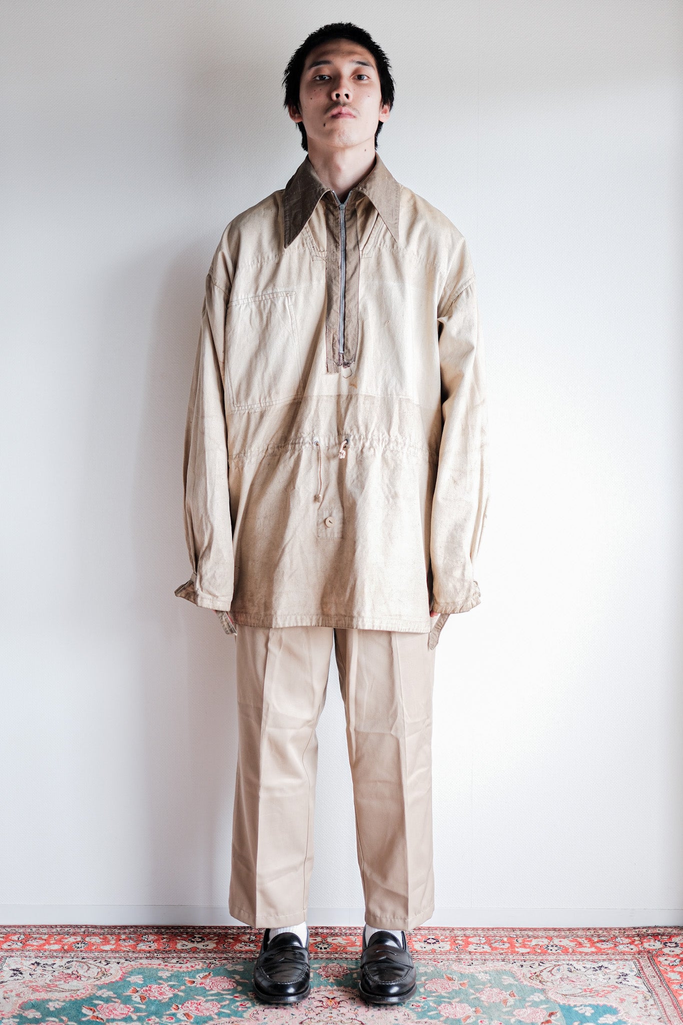 【~40's】German Army M42 Gebirgsjäger Reversible Windbluse "1st Type" "Original Modified"