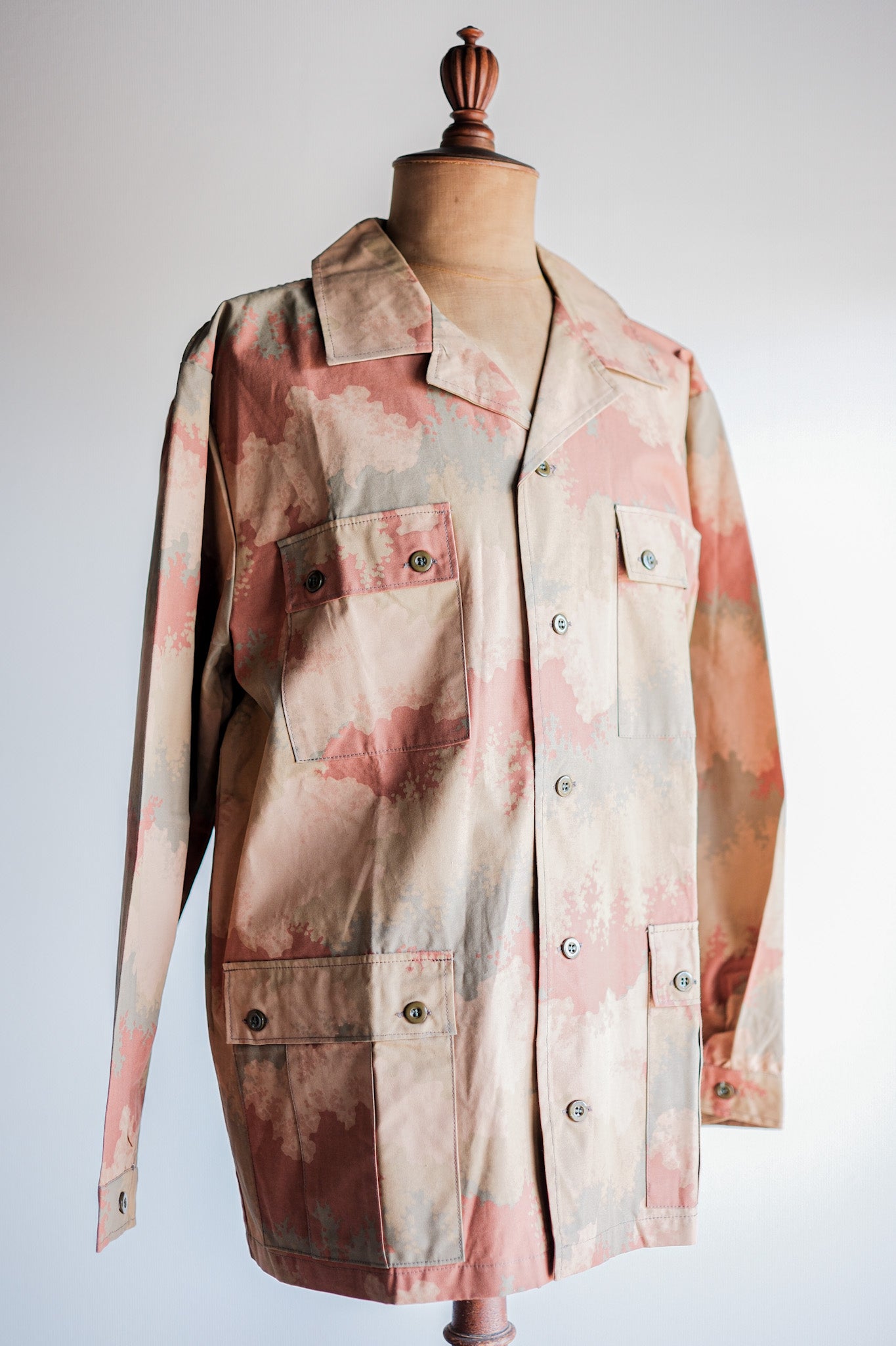 【~90's】Czechoslovakian Army Desert Pattern Camouflage Field Jacket Size.52 "Test Sample" "Dead Stock"