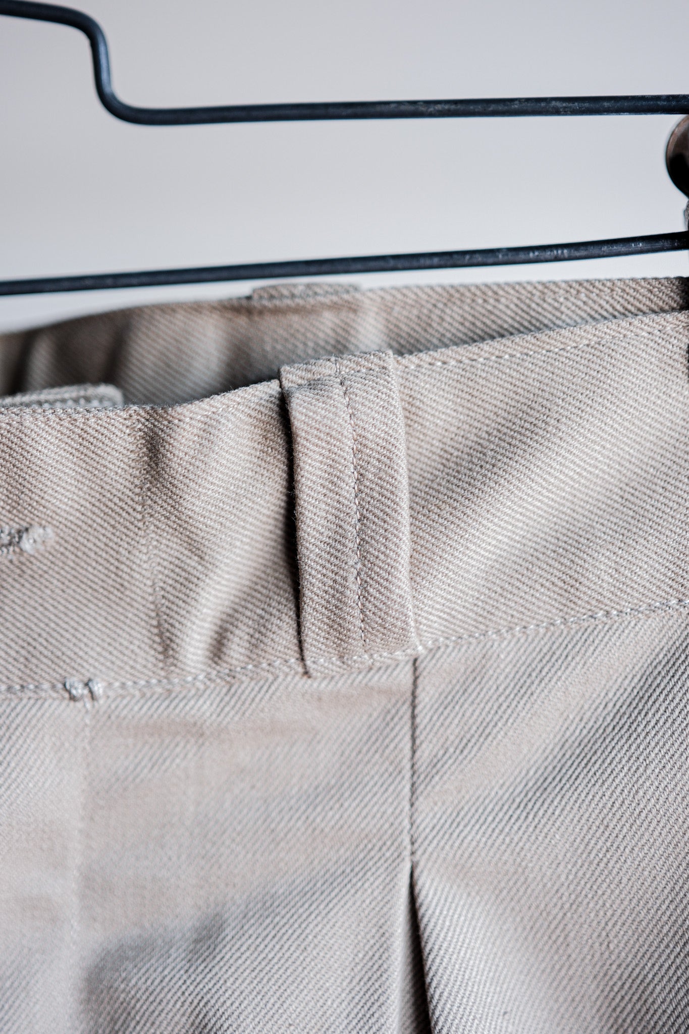 【~50's】French Army M52 Chino Trousers Size.12 "Dead Stock"