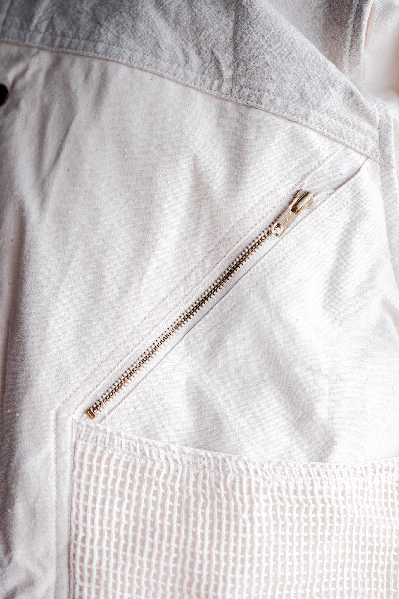【~70's】French Vintage Multi Pocket Cotton Jacket