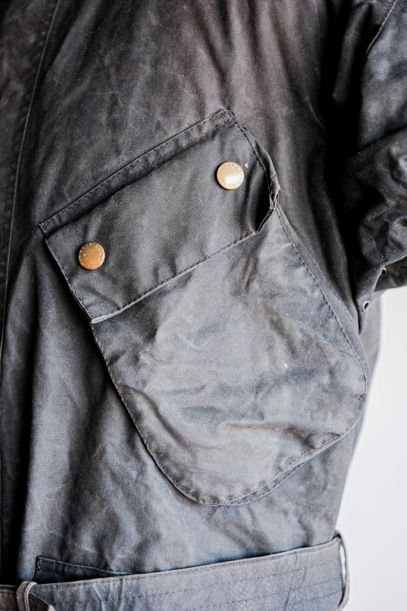 【~90's】Vintage Barbour "BEACON JACKET" 3 Crest "Unusual Lining"