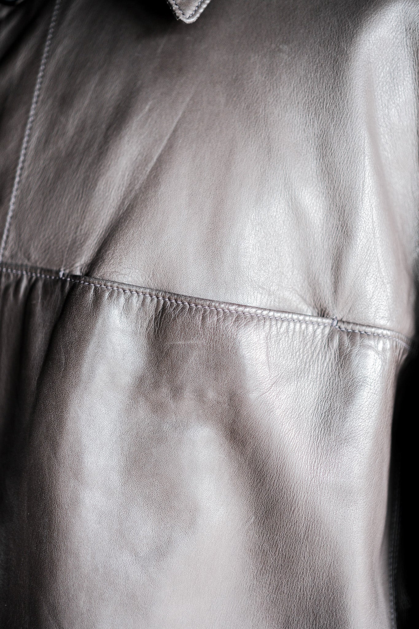 【~90's】Old SERAPHIN Lamb Leather Shirt Jacket Size.54