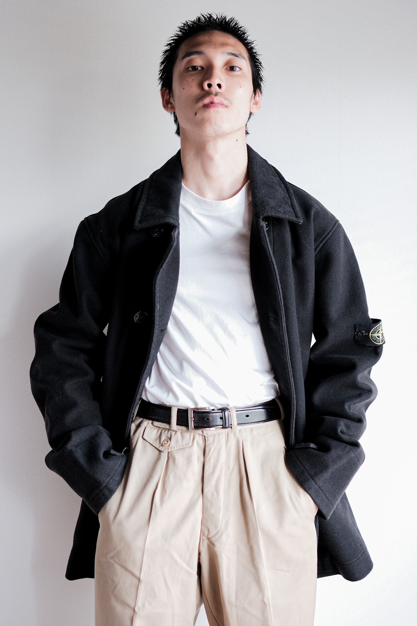 【06AW】Old STONE ISLAND Double Breasted Wool Jacket Size.L