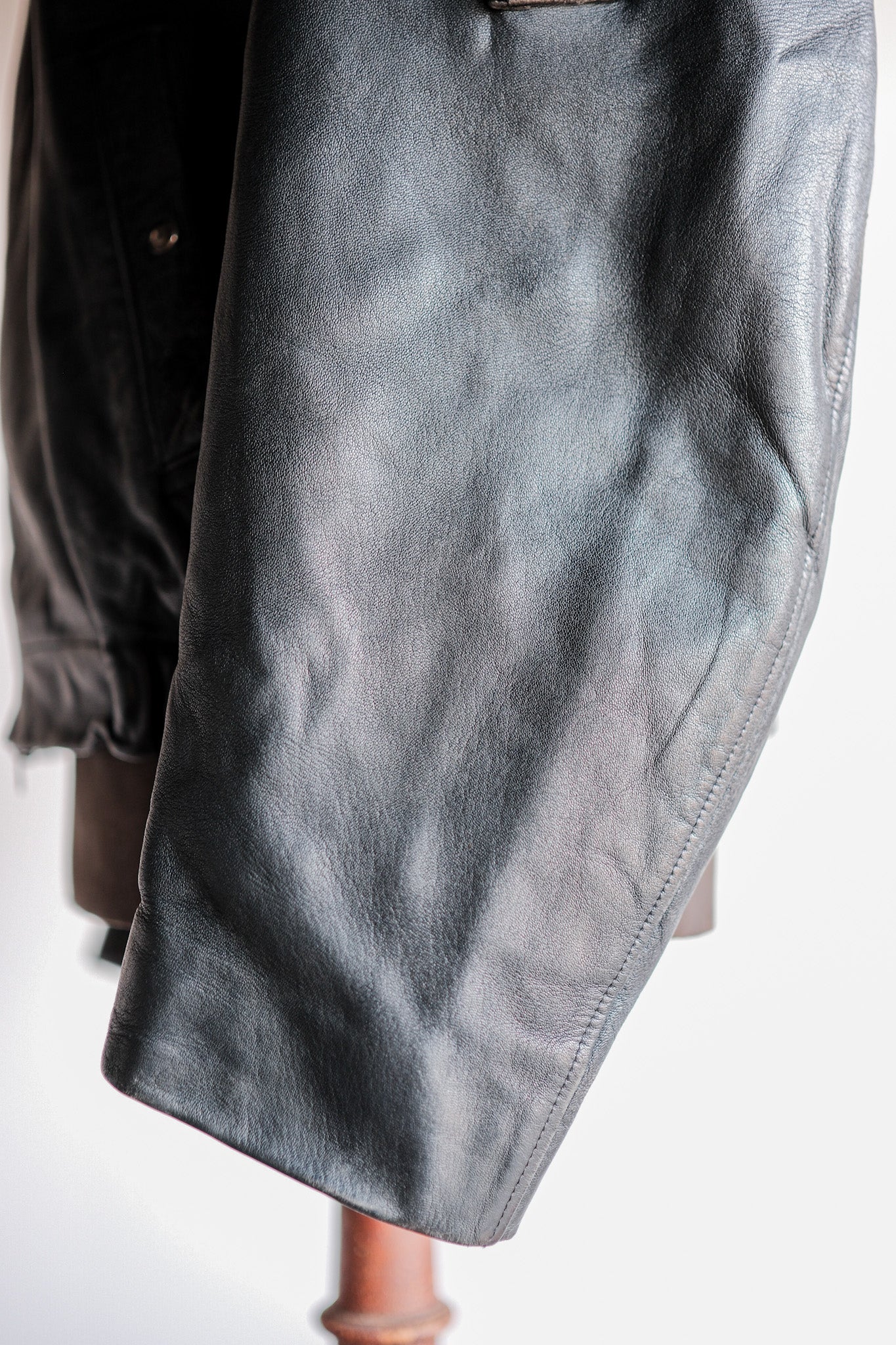 【~70's】French Air Force Pilot Leather Jacket Size.104L