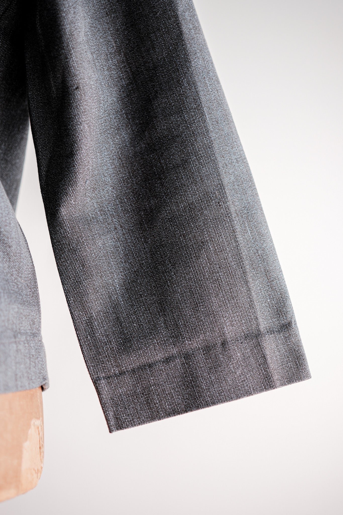 【~50's】Europe Vintage Salt & Pepper Cotton Smock "Dead Stock"