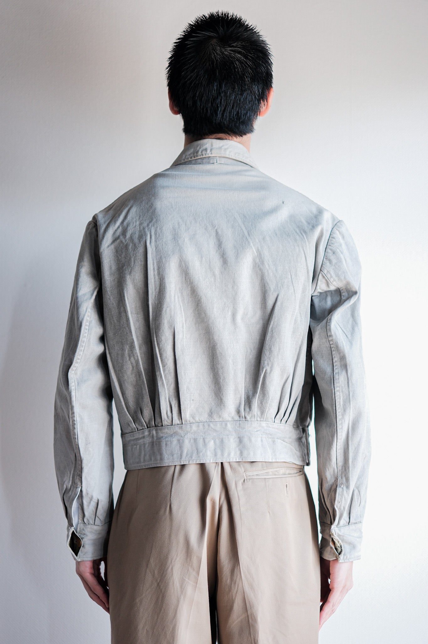 [~ 40) 프랑스 군대 M44 배틀 드레스 재킷 크기 .42 "수정"