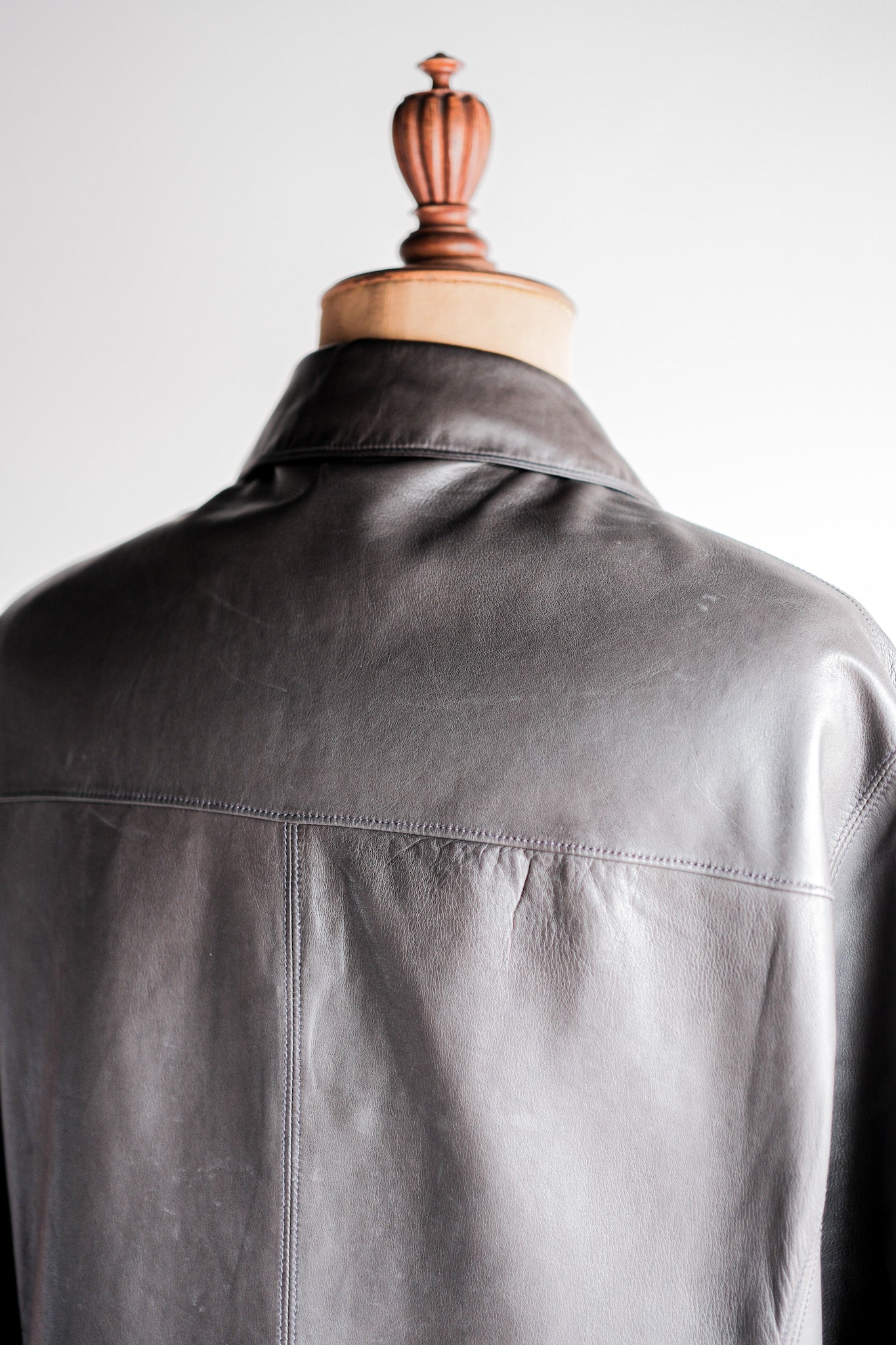 【~90's】Old SERAPHIN Lamb Leather Shirt Jacket Size.54