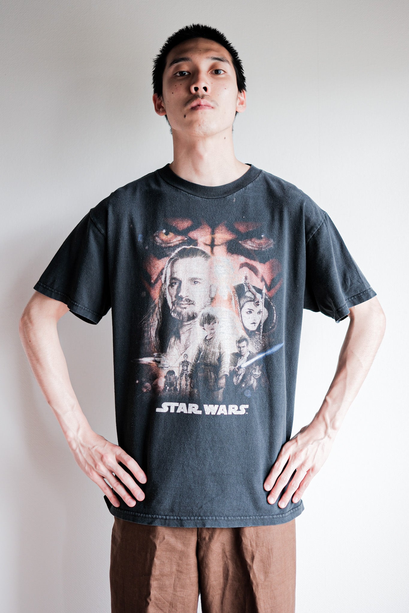 【~90's】Vintage Movie Print T-shirt Size.M "Star Wars Episode I"