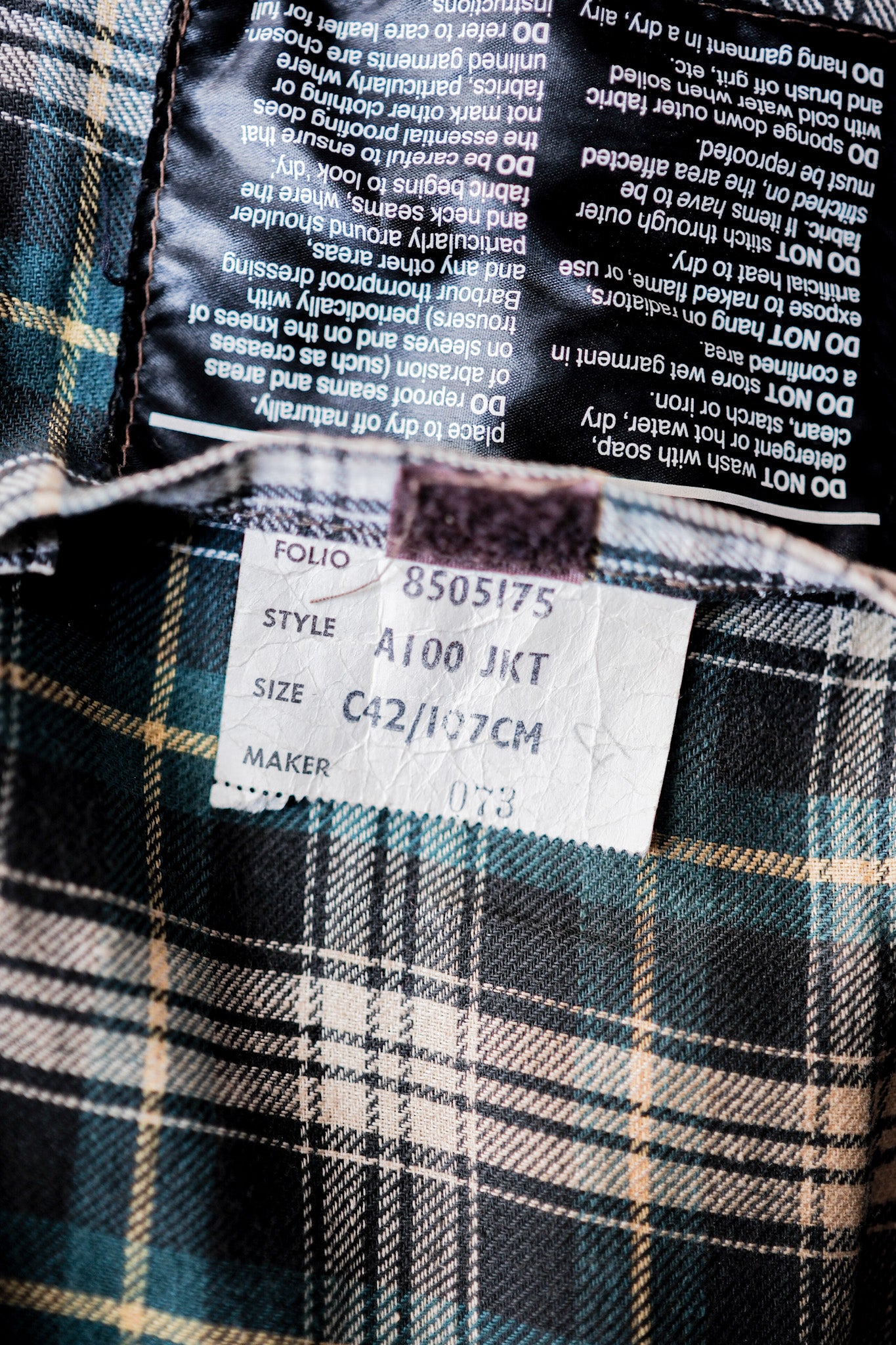【~80's】Vintage Barbour "BEDALE" 2 Crest Size.42
