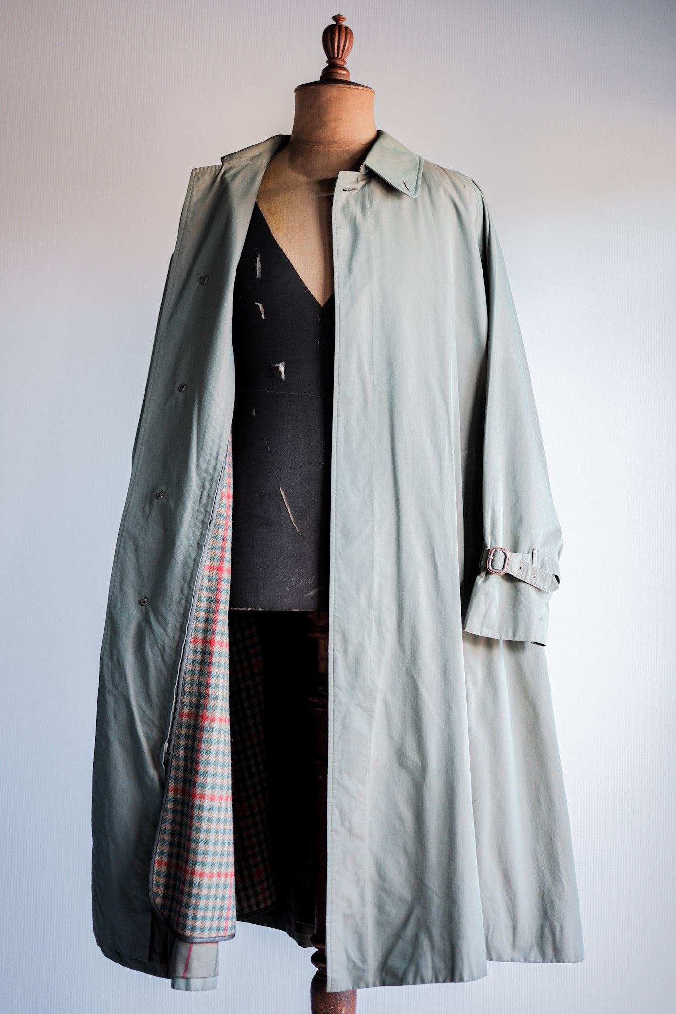 【~70's】Vintage Burberrys Single Raglan Rider Coat C100 With Liner Size.52RL "TAMAMUSHI"