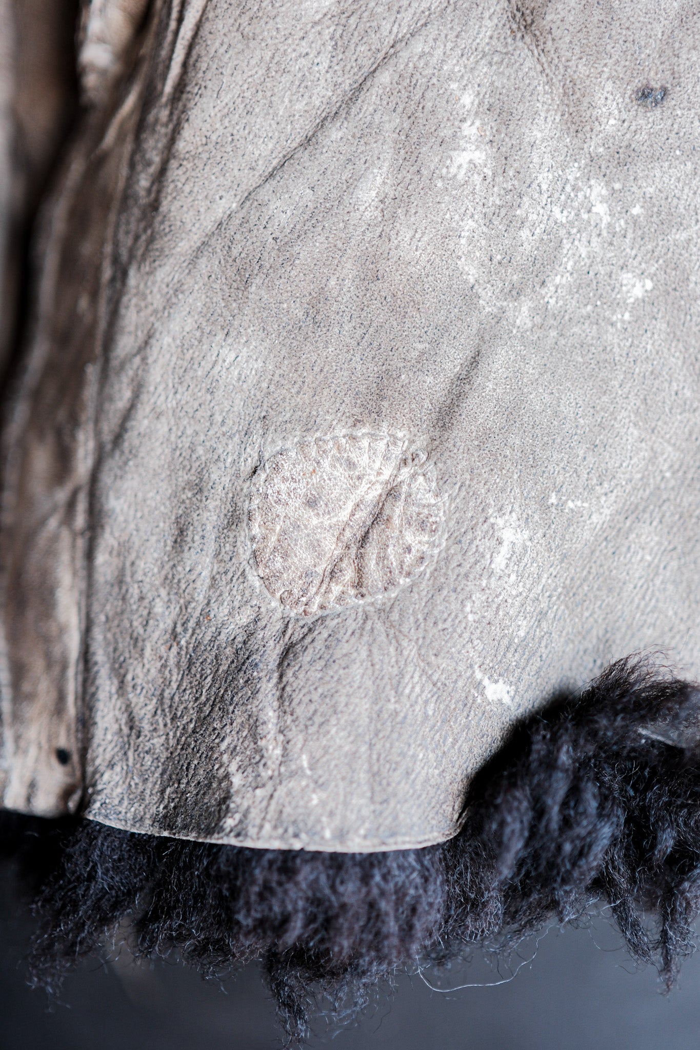【~40's】WWⅡ German Waffen-SS Winter Sheepskin Fur Vest