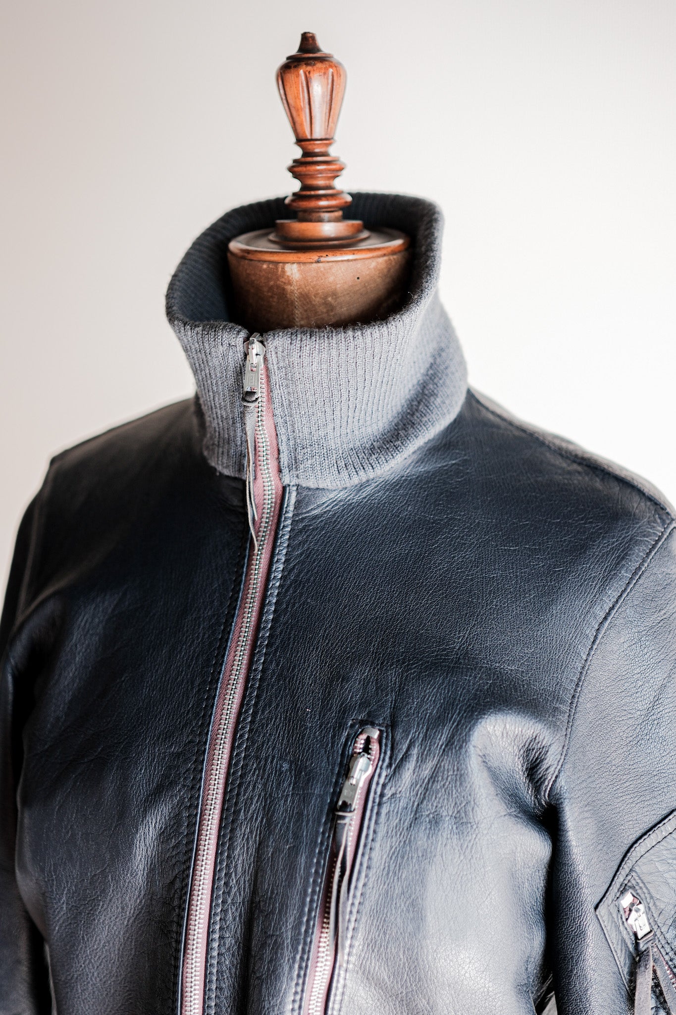【~60’s】West German Air Force Type Pilot Leather Jacket “Early Type”