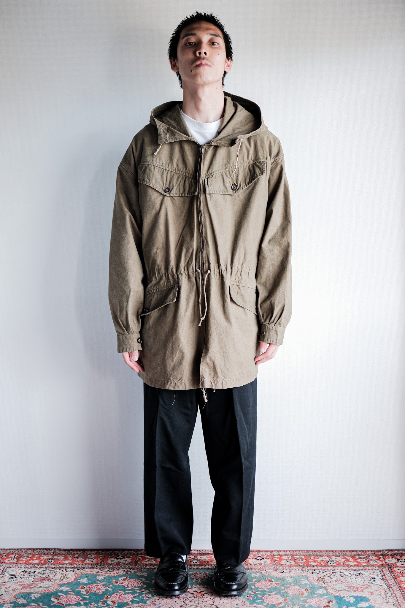 【~60's】French Army Alpine Mountain Smock Parka Size.22 "Modified"