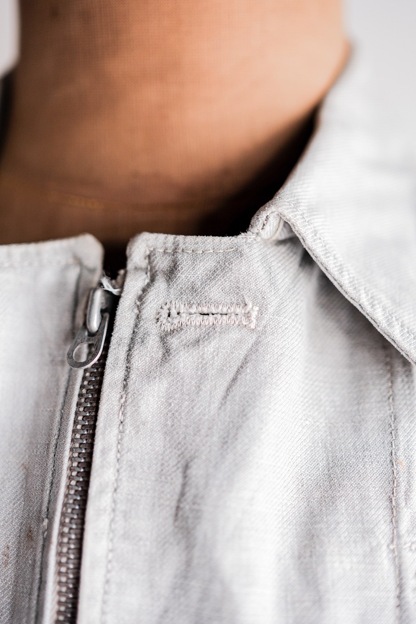 [~ 40) 프랑스 군대 M44 배틀 드레스 재킷 크기 .42 "수정"