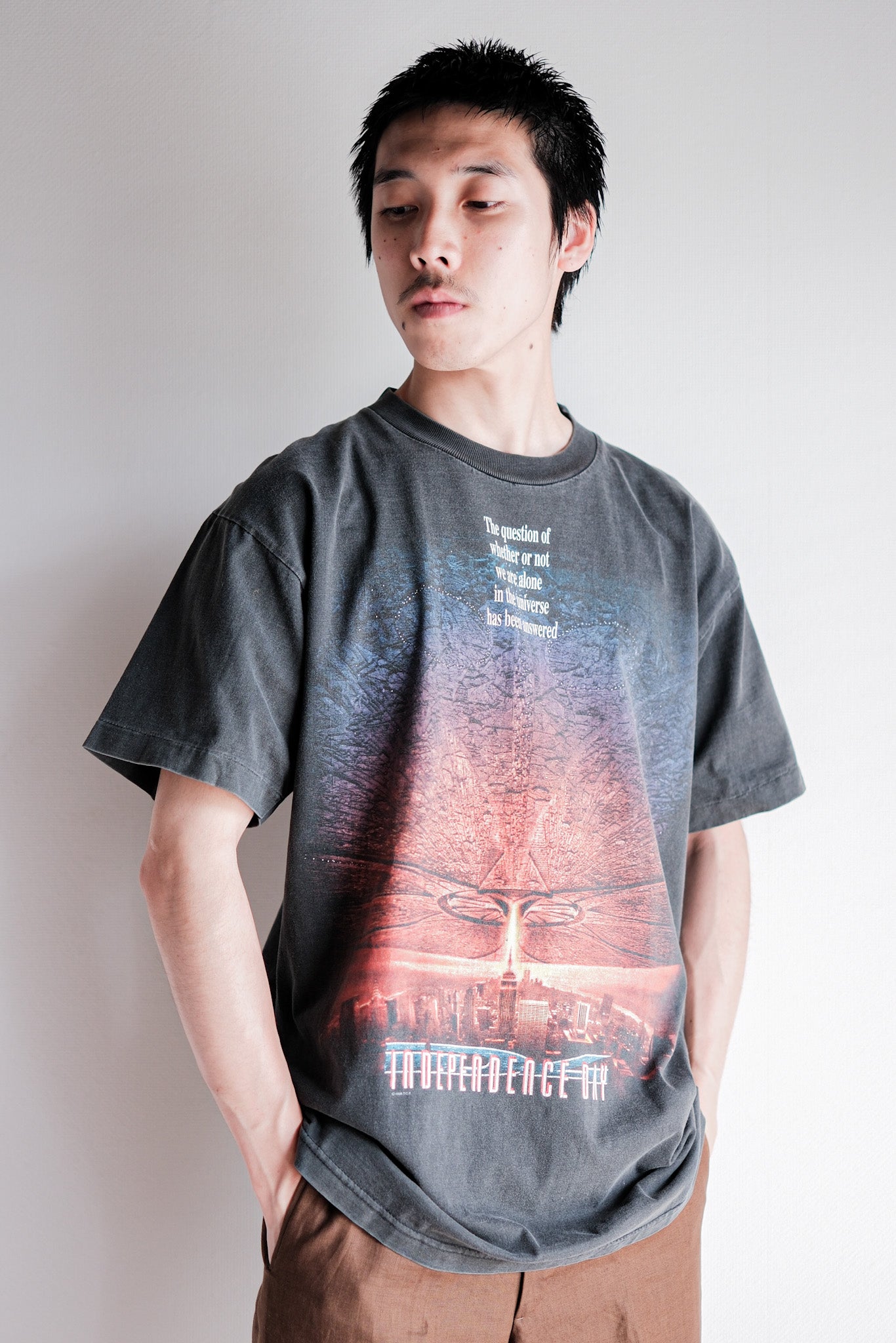 【~90's】Vintage Movie Print T-shirt Size.L "Independence Day"