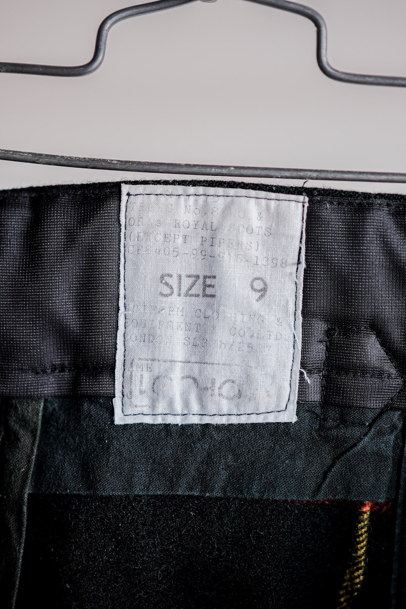 【~60's】Scottish Military Ceremony Wool Trousers Size.9