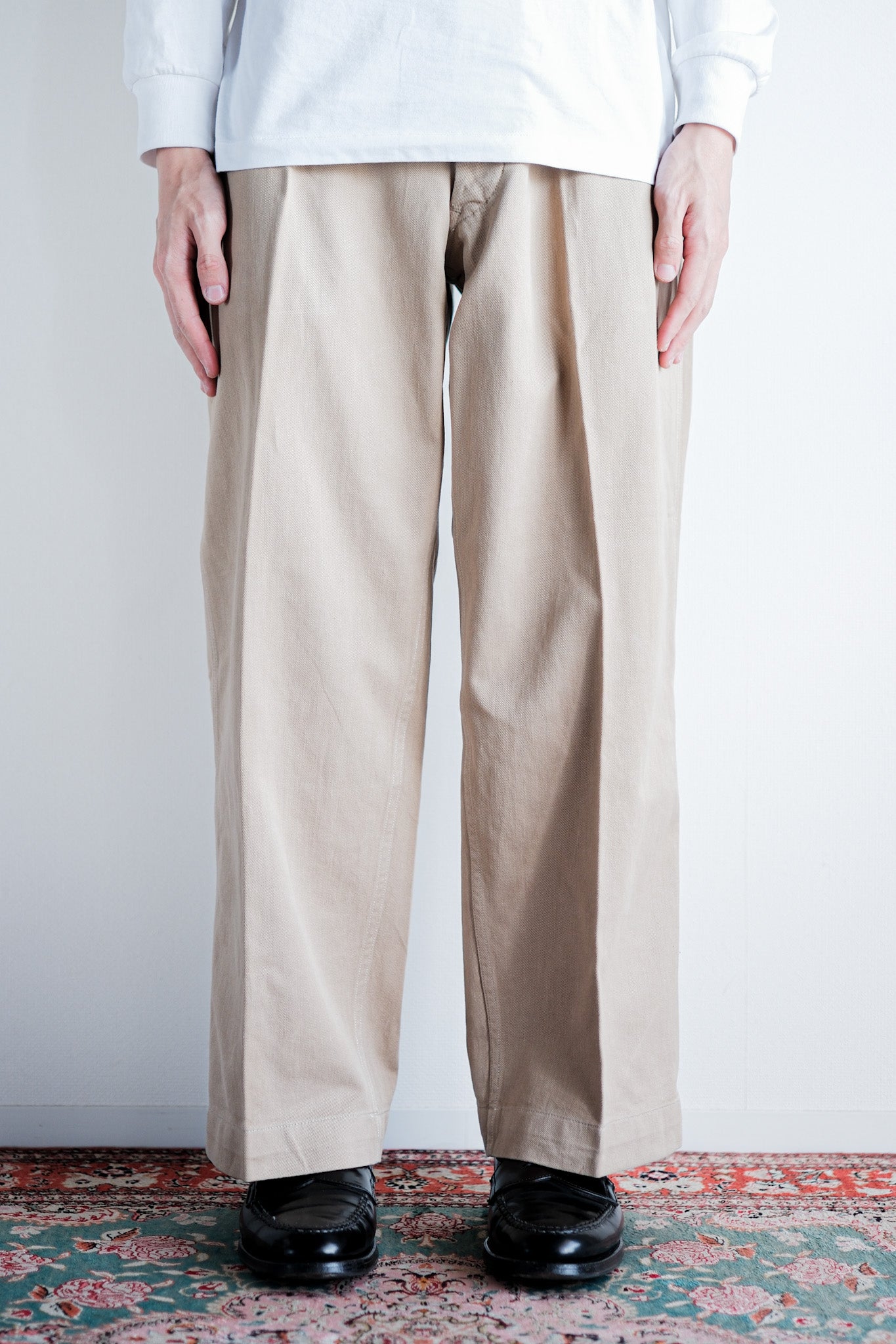 【~60's】French Army M52 Chino Trousers Size.23