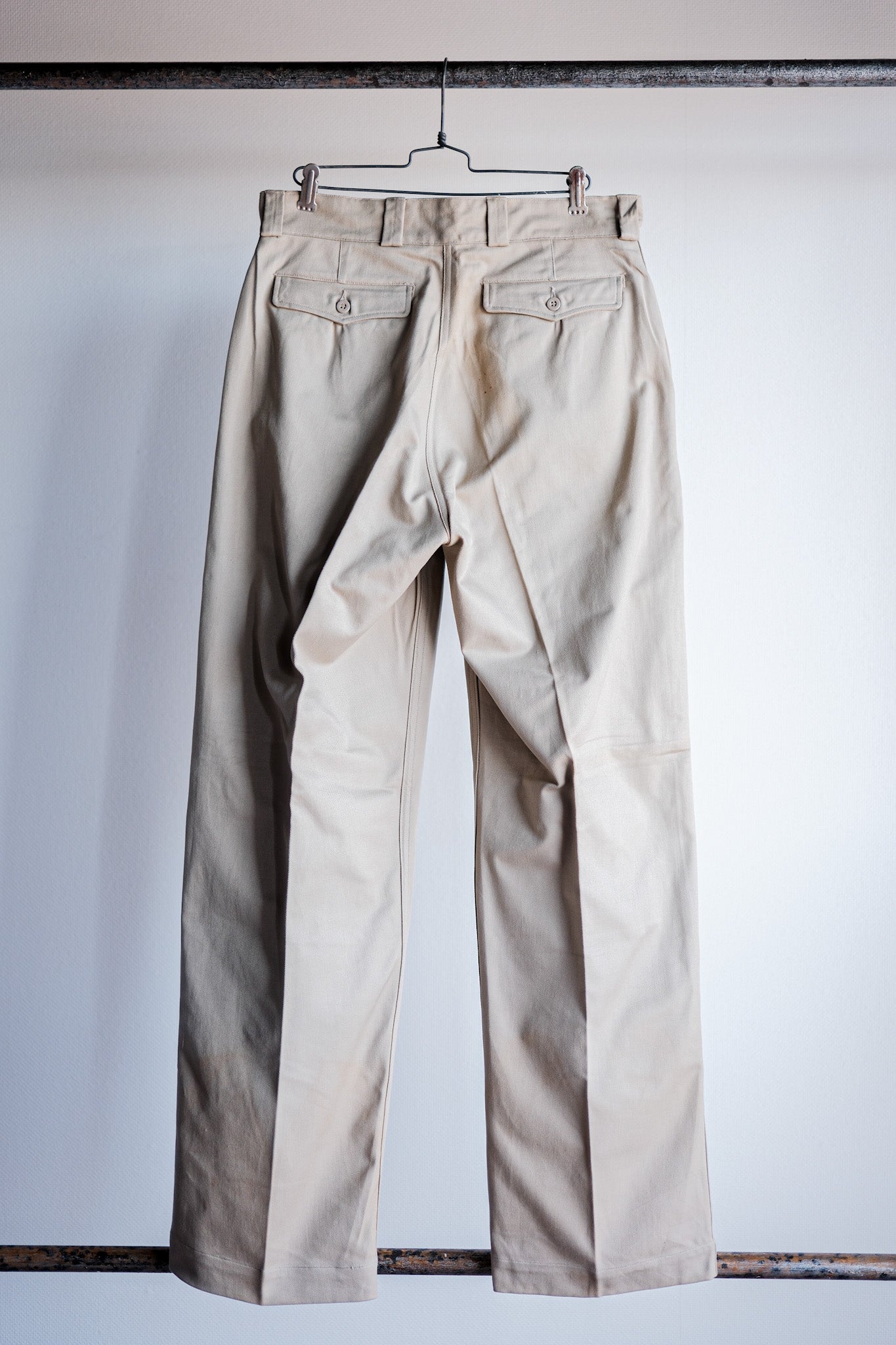 【~60's】French Army M52 Chino Trousers Size.32 "Dead Stock"