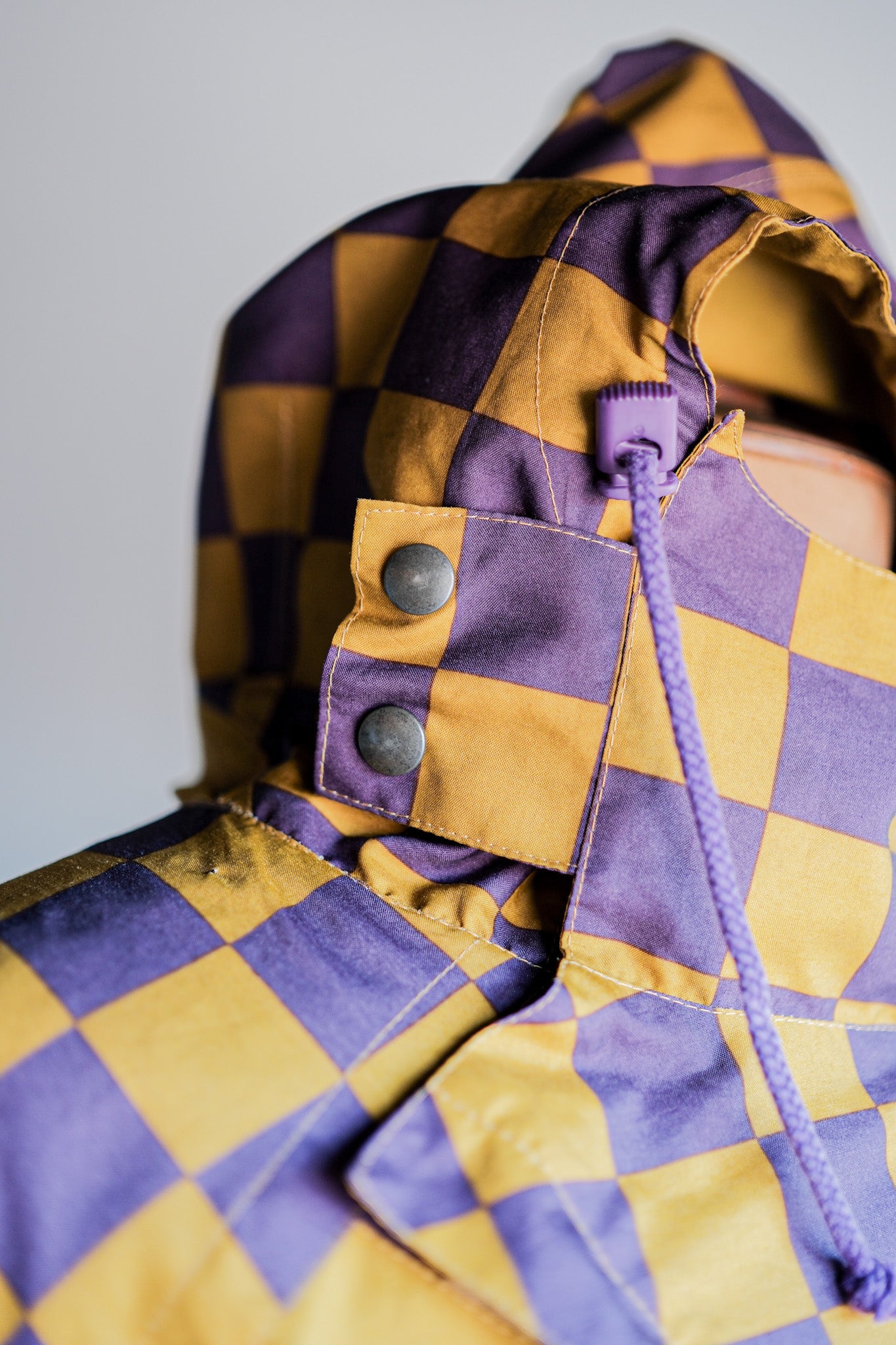 【~80's】German Vintage Checkerboard Anorak Parka