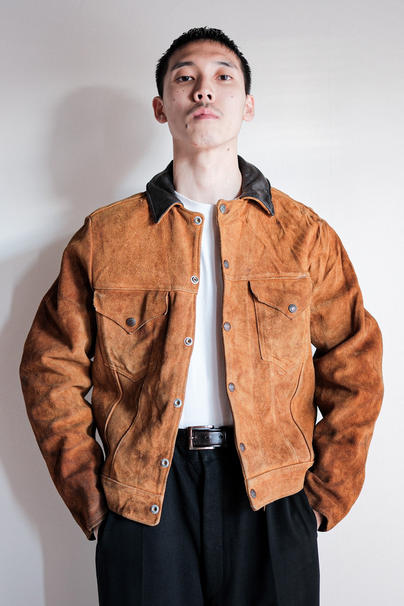 【~50’s】Vintage Levi’s Suede Leather Jacket "Short Horn"